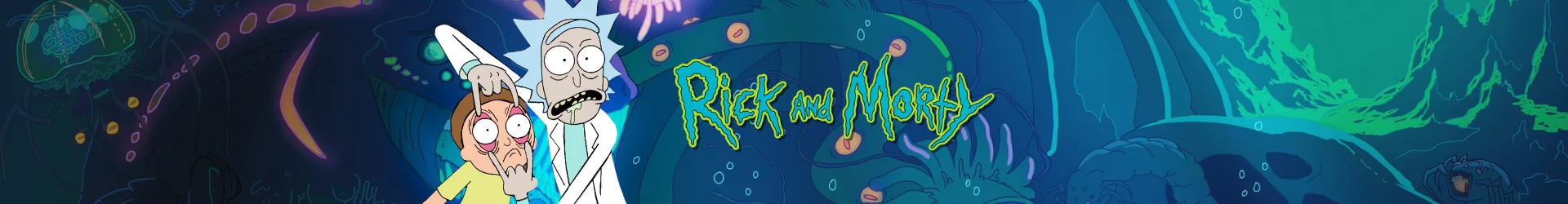 Rick és Morty maszkok banner