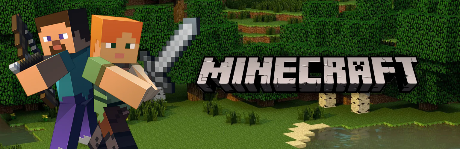 Minecraft táskák banner mobil