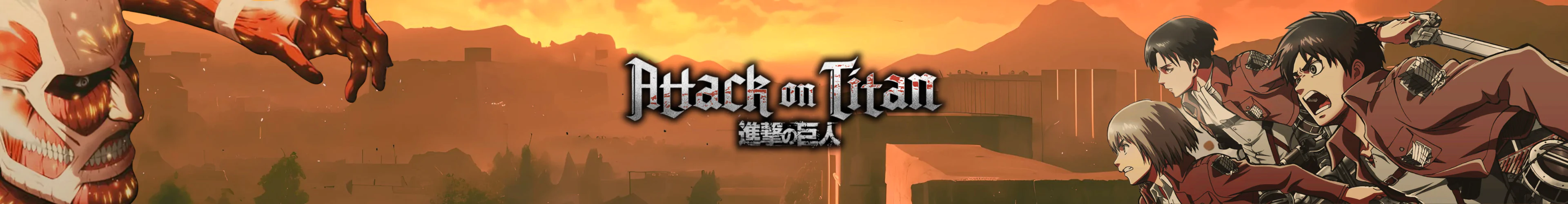 Attack on Titan kitűzők banner