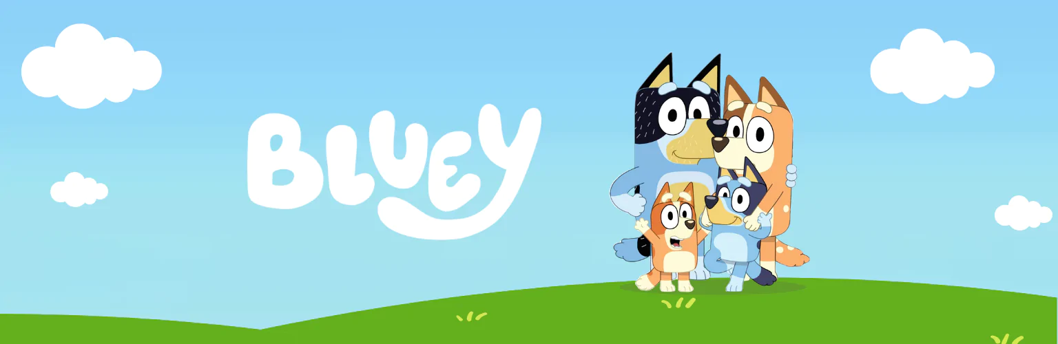 Bluey kártyák banner mobil