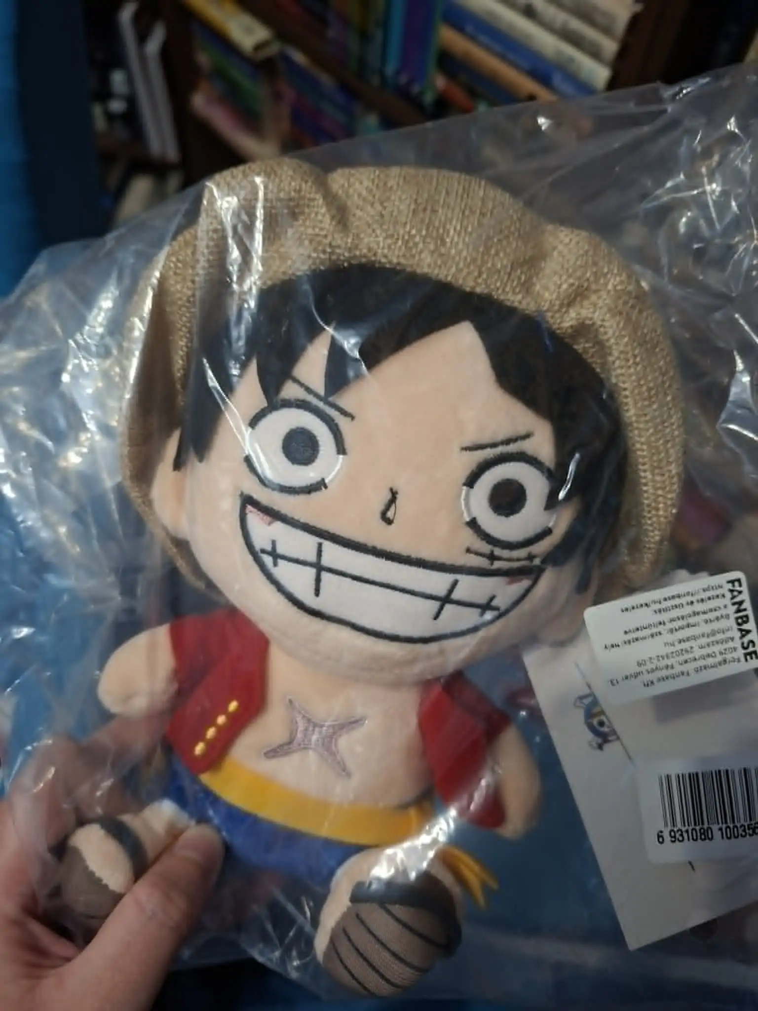 One Piece Monkey D. Luffy Gear 5 New World Ver. plüss figura 20 cm termékfotó