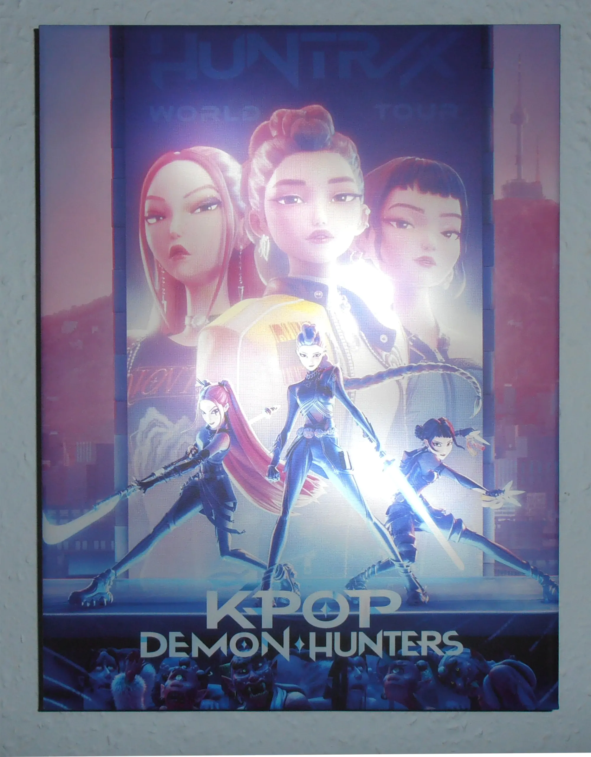 KPop Demon Hunters világító vászon poszter termékfotó