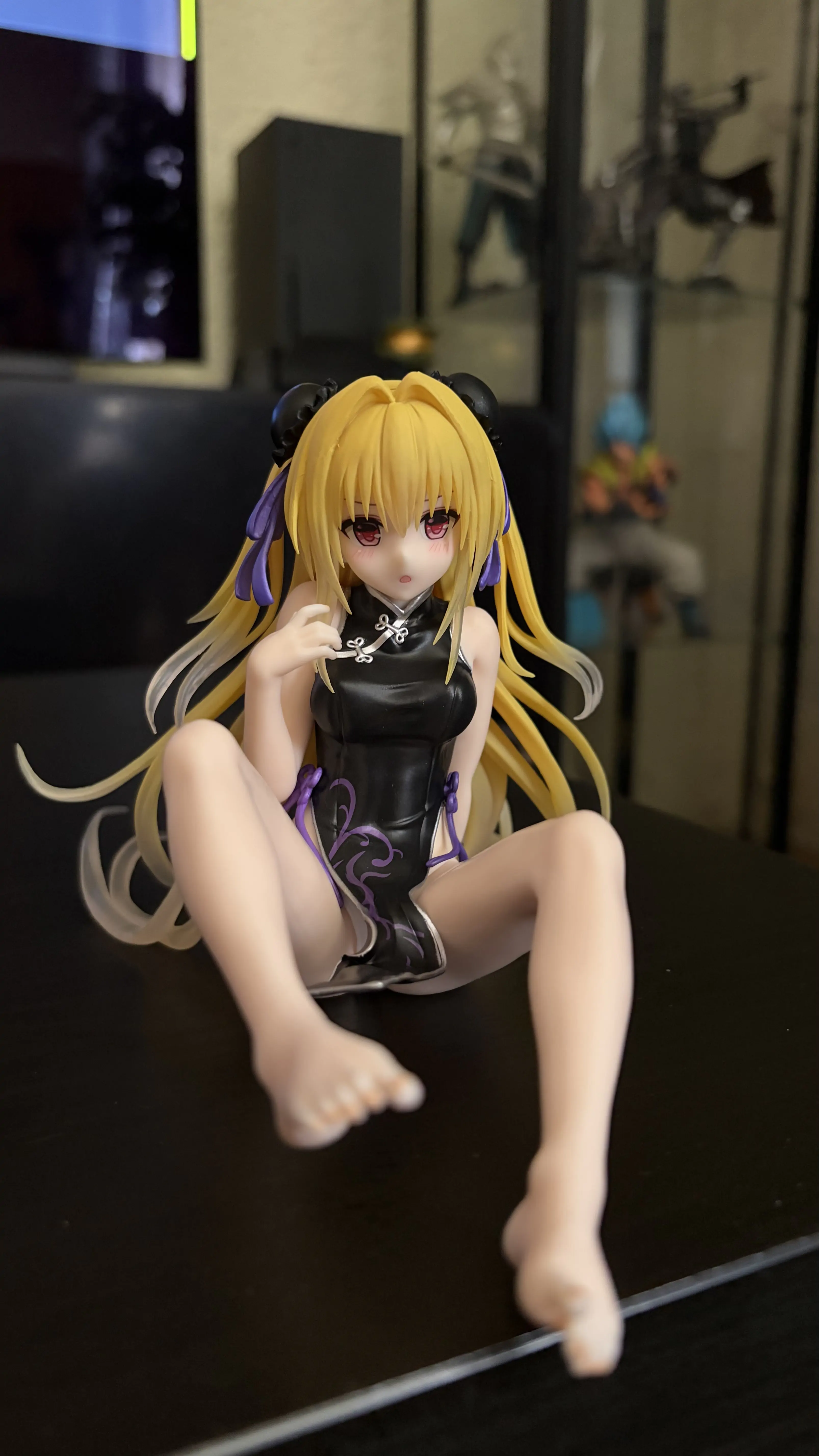 To Love-Ru Darkness Desktop Cute Figure Golden Darkness (China Dress Ver.) Renewal PVC szobor figura 13 cm       termékfotó