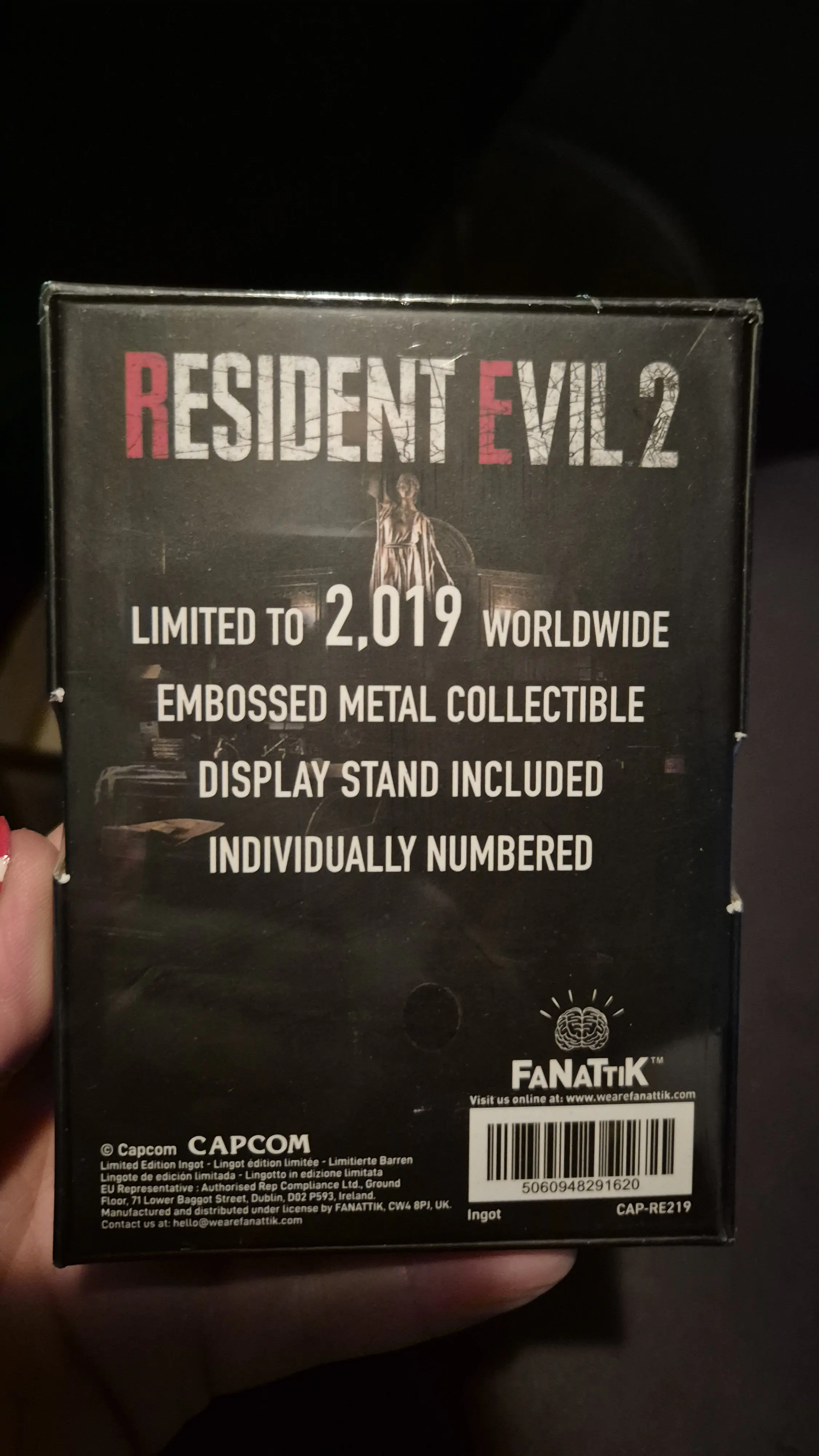 Resident Evil 2 Collectible Ingot Leon S. Kennedy Limitált kiadás termékfotó