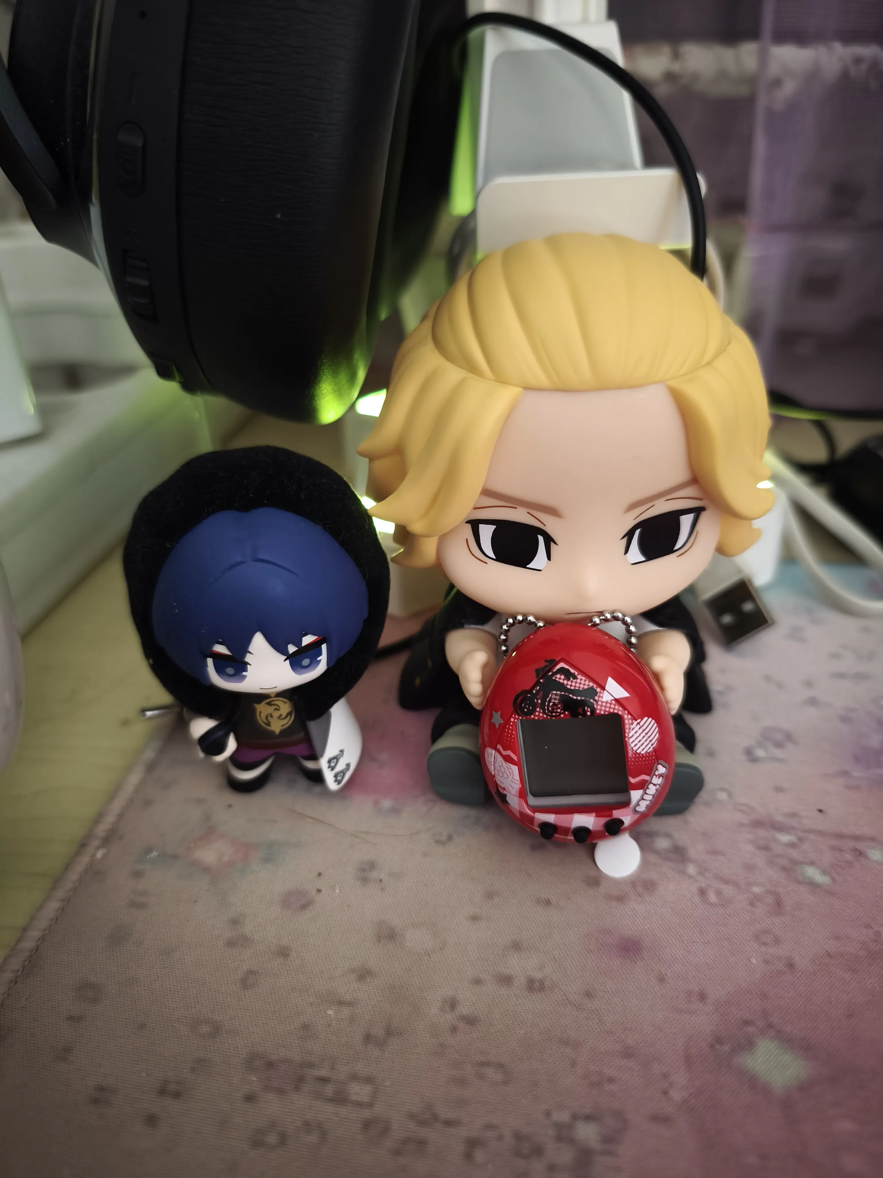 Tokyo Revengers Hugmy Tamagotchi + Manjiro Support figura termékfotó