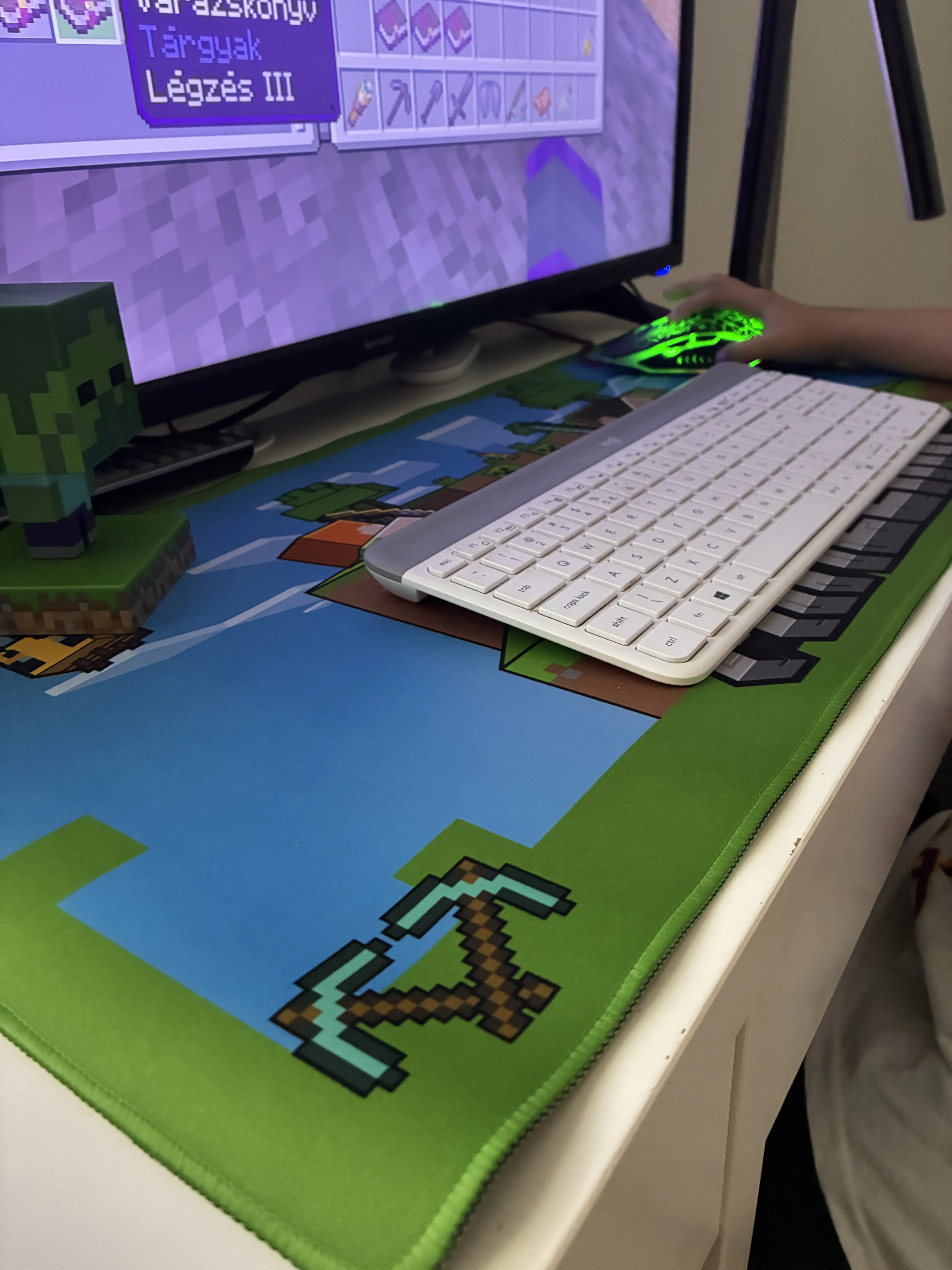 Minecraft kiegészítő - gamer egérpad termékfotó