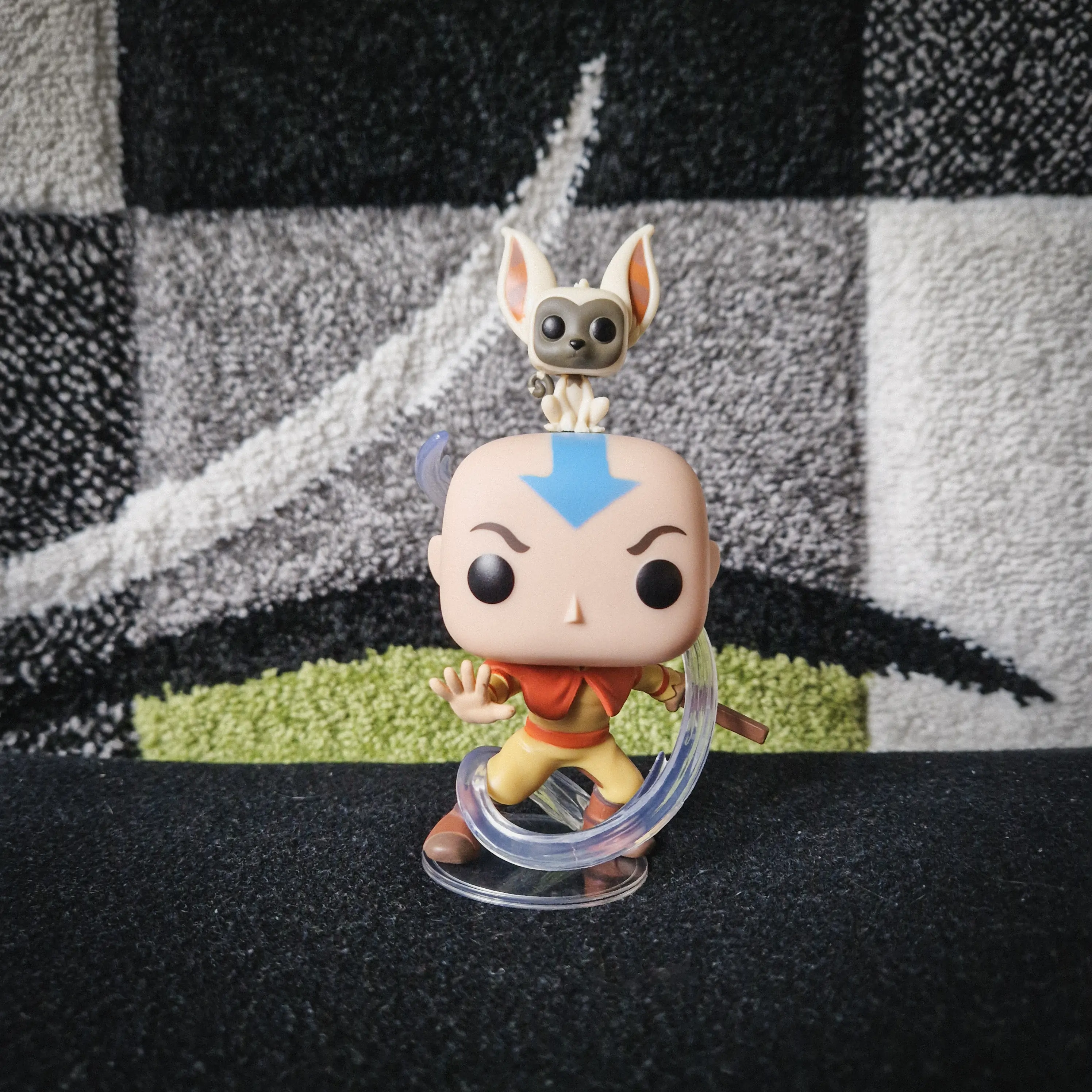 Avatar The Last Airbender POP! Animation Vinyl Figure Aang w/ Momo 9 cm termékfotó