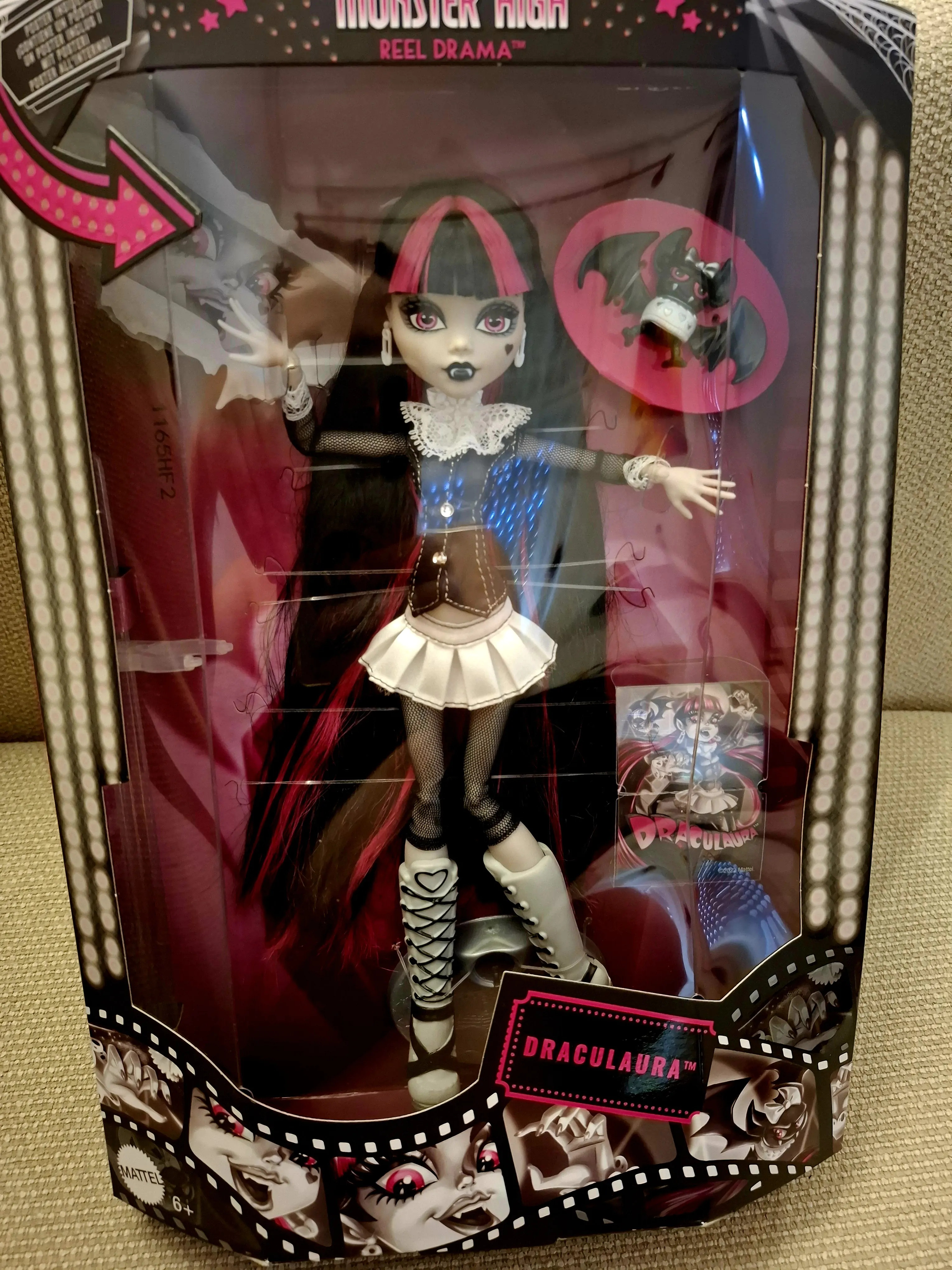 Monster High Reel Drama Draculaura baba termékfotó