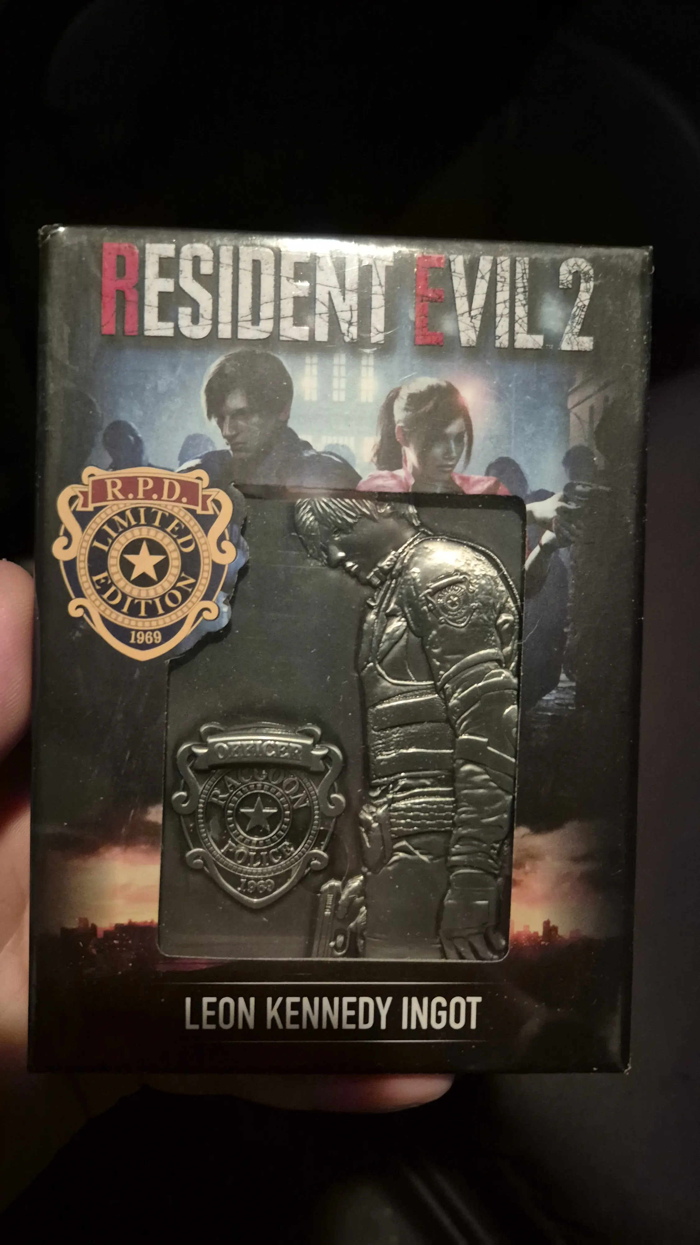Resident Evil 2 Collectible Ingot Leon S. Kennedy Limitált kiadás termékfotó
