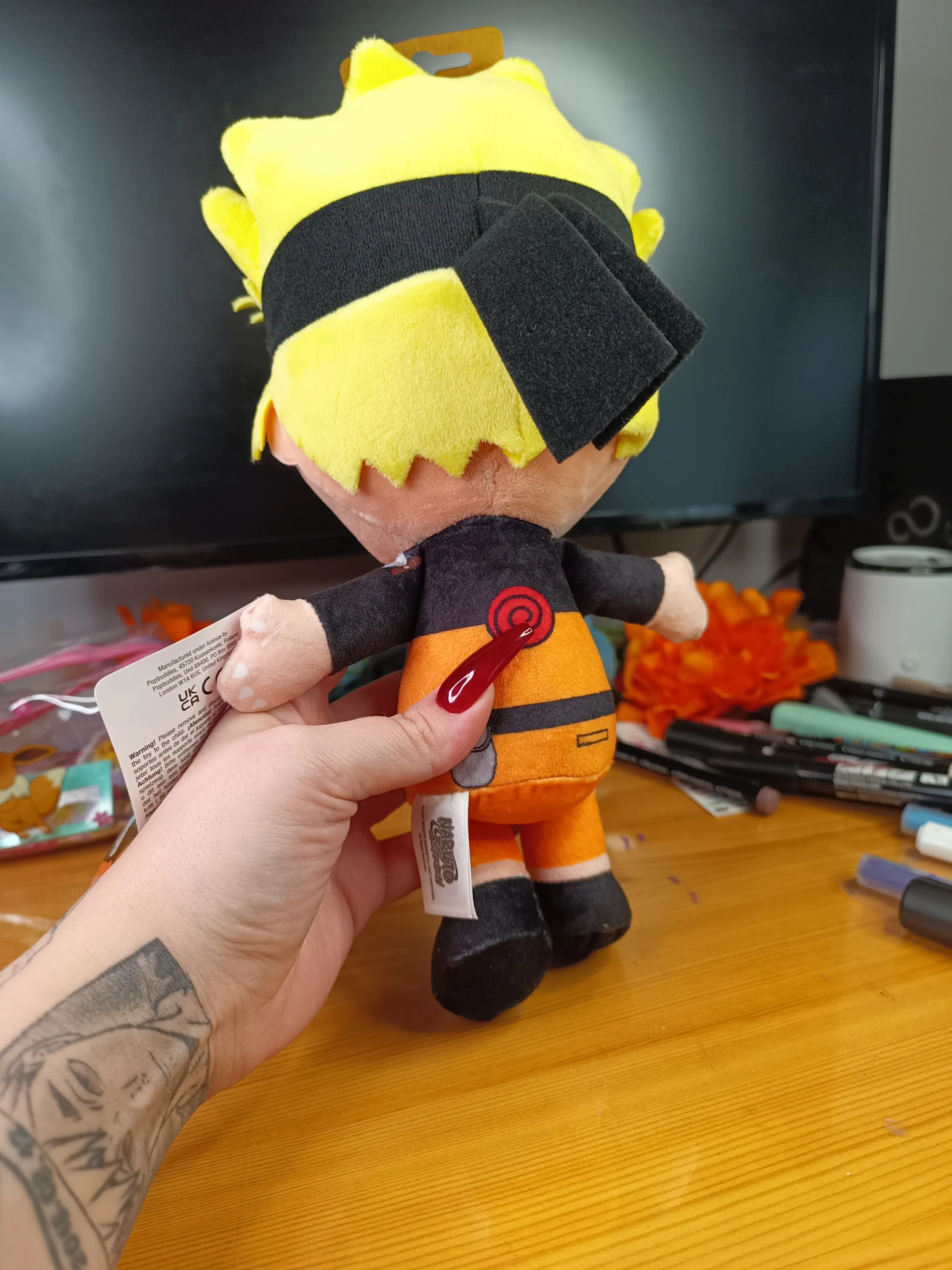 Naruto Shippuden Cuteforme Naruto Uzumaki Nine Tails Unleashed Version plüss figura 29 cm termékfotó