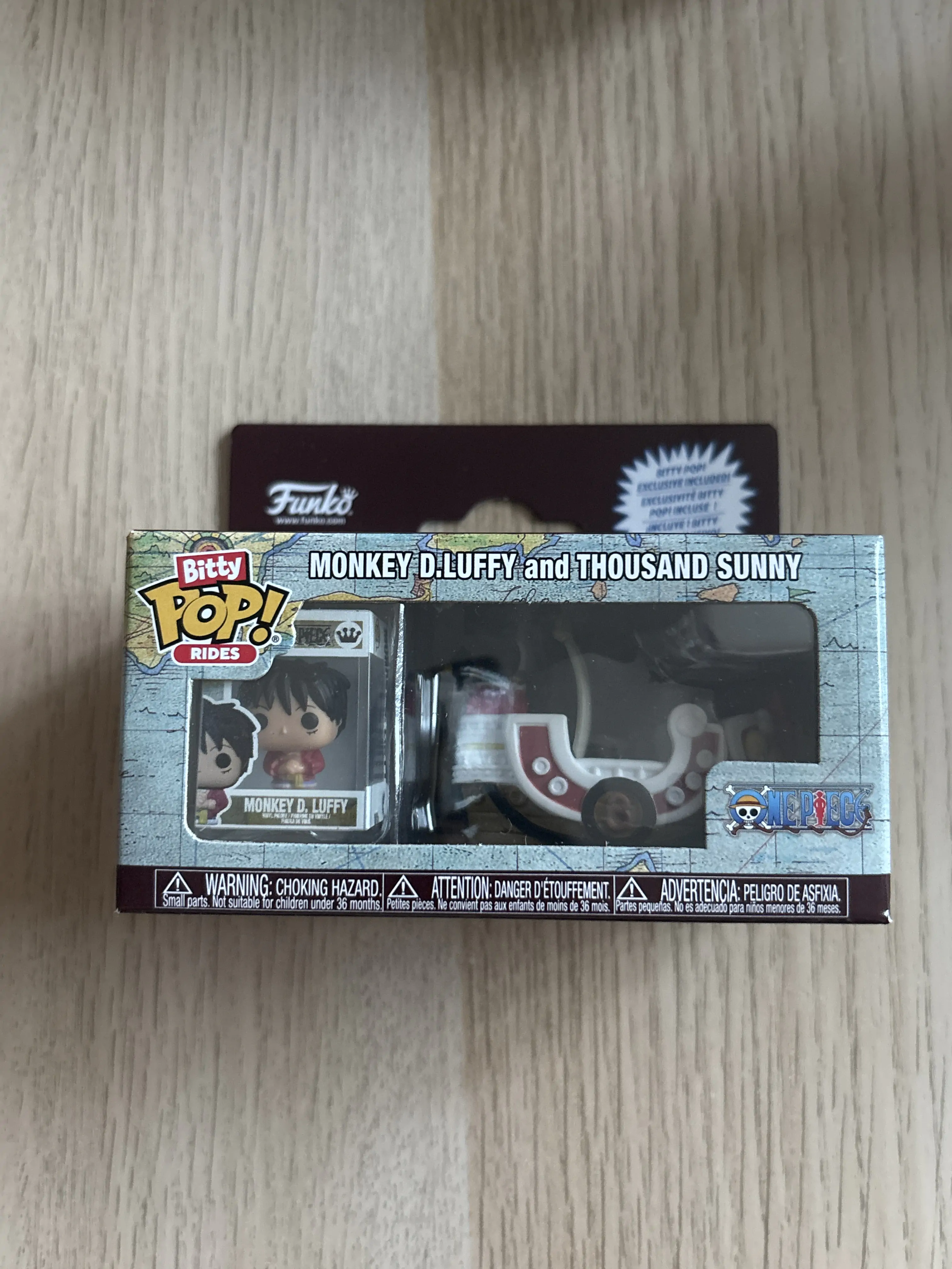 Bitty Funko POP figura Ride One Pice Monkey D.Luffy and Thousand Sunny termékfotó