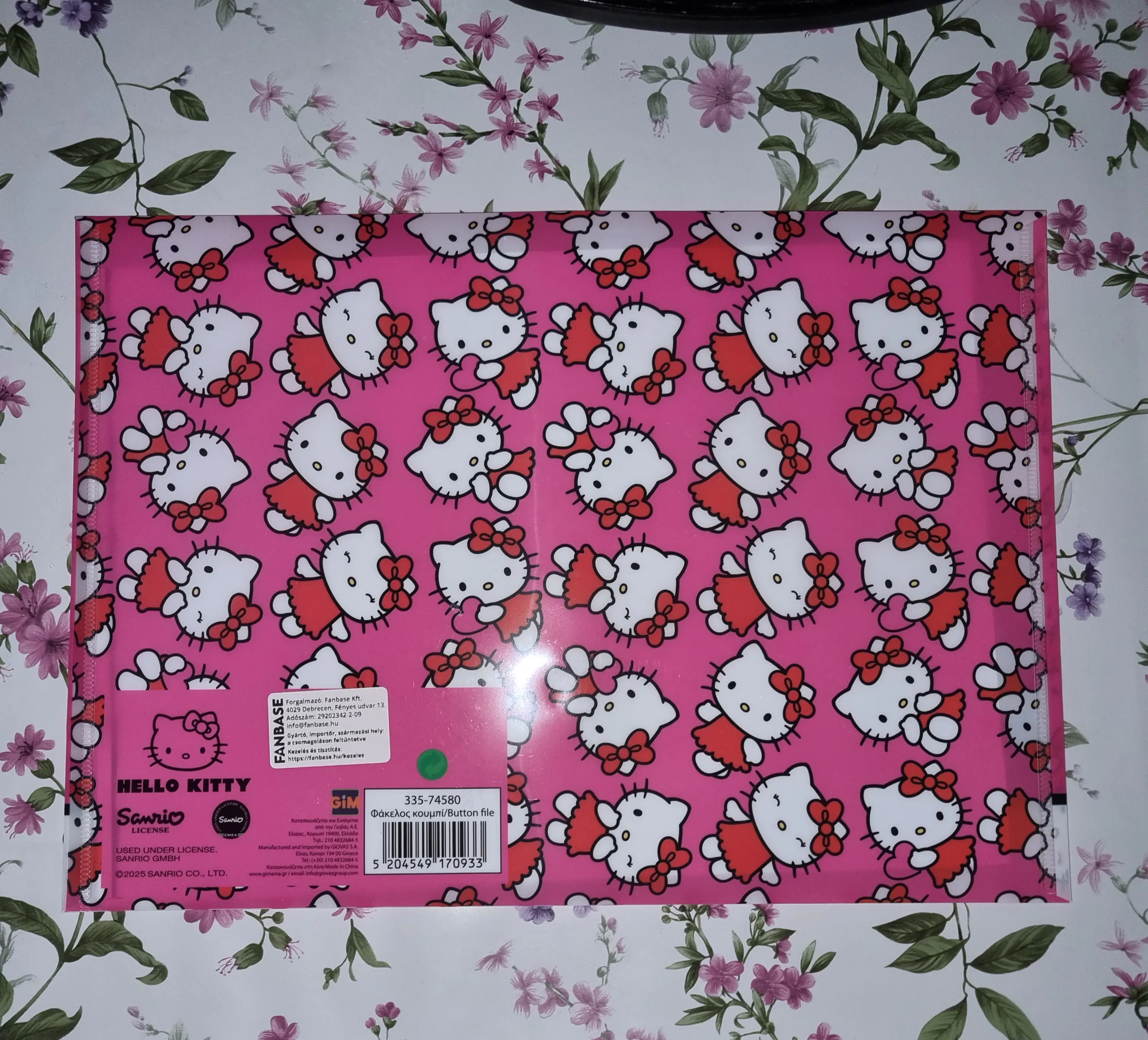 Hello Kitty Sweetheart A/4 irattartó tasak termékfotó