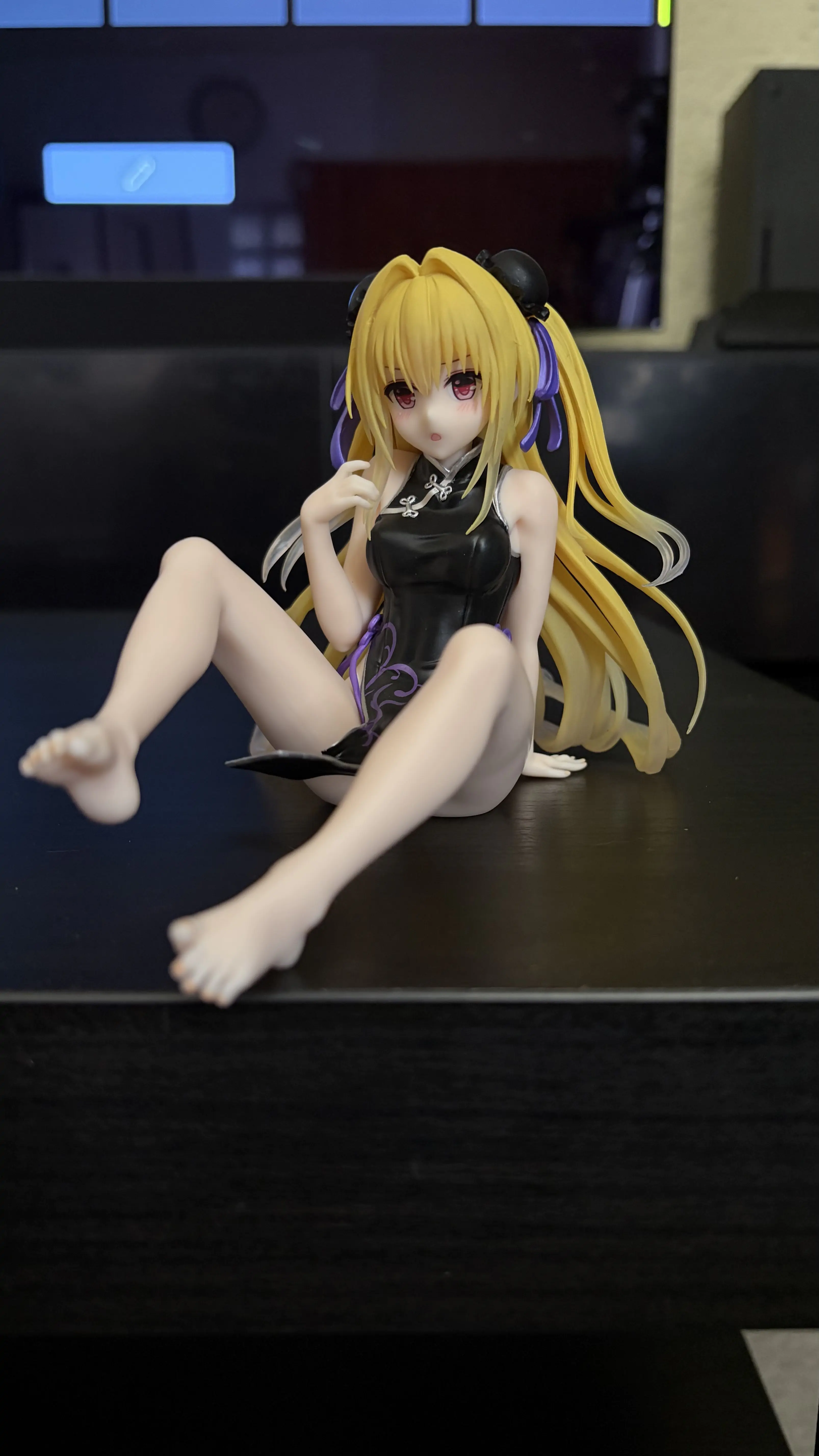 To Love-Ru Darkness Desktop Cute Figure Golden Darkness (China Dress Ver.) Renewal PVC szobor figura 13 cm       termékfotó
