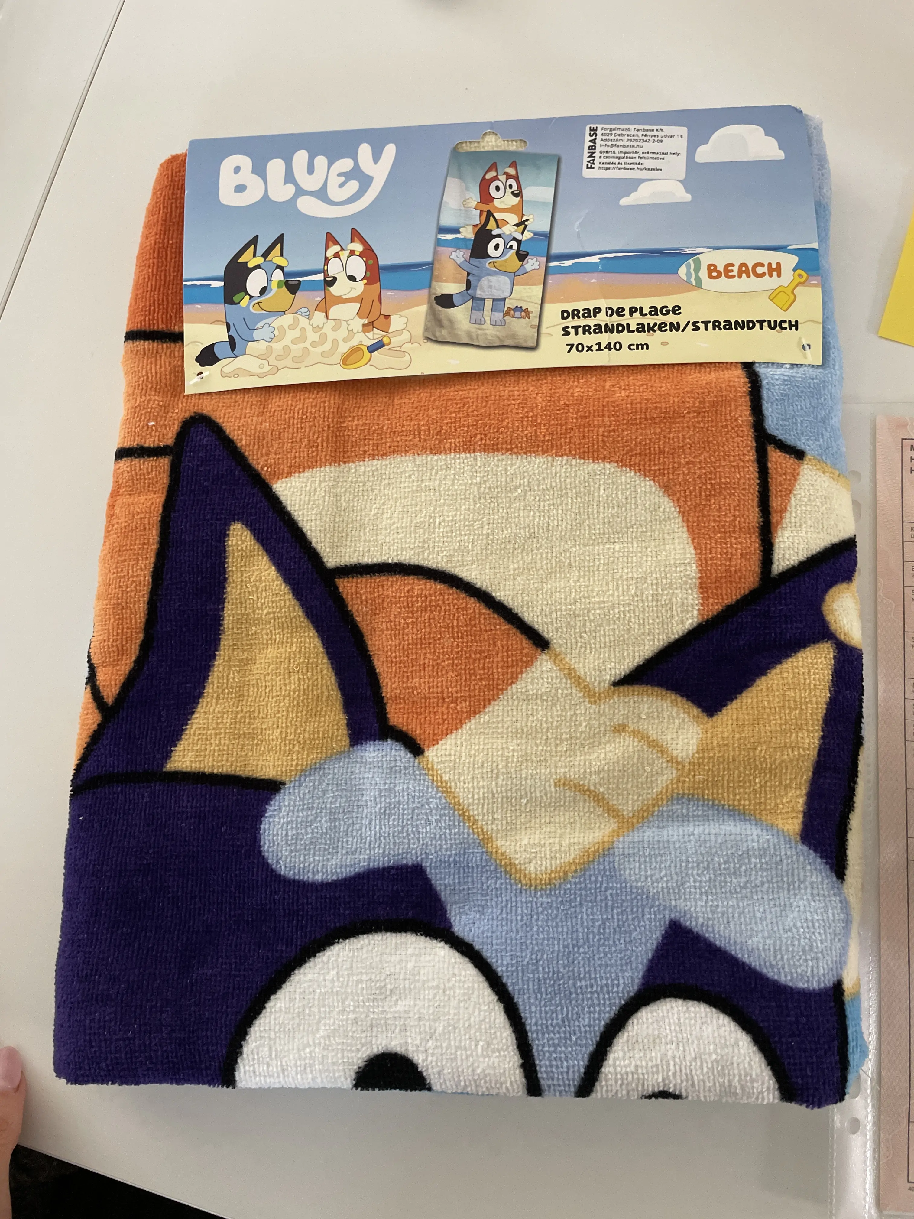 Bluey pamut strandtörölköző termékfotó