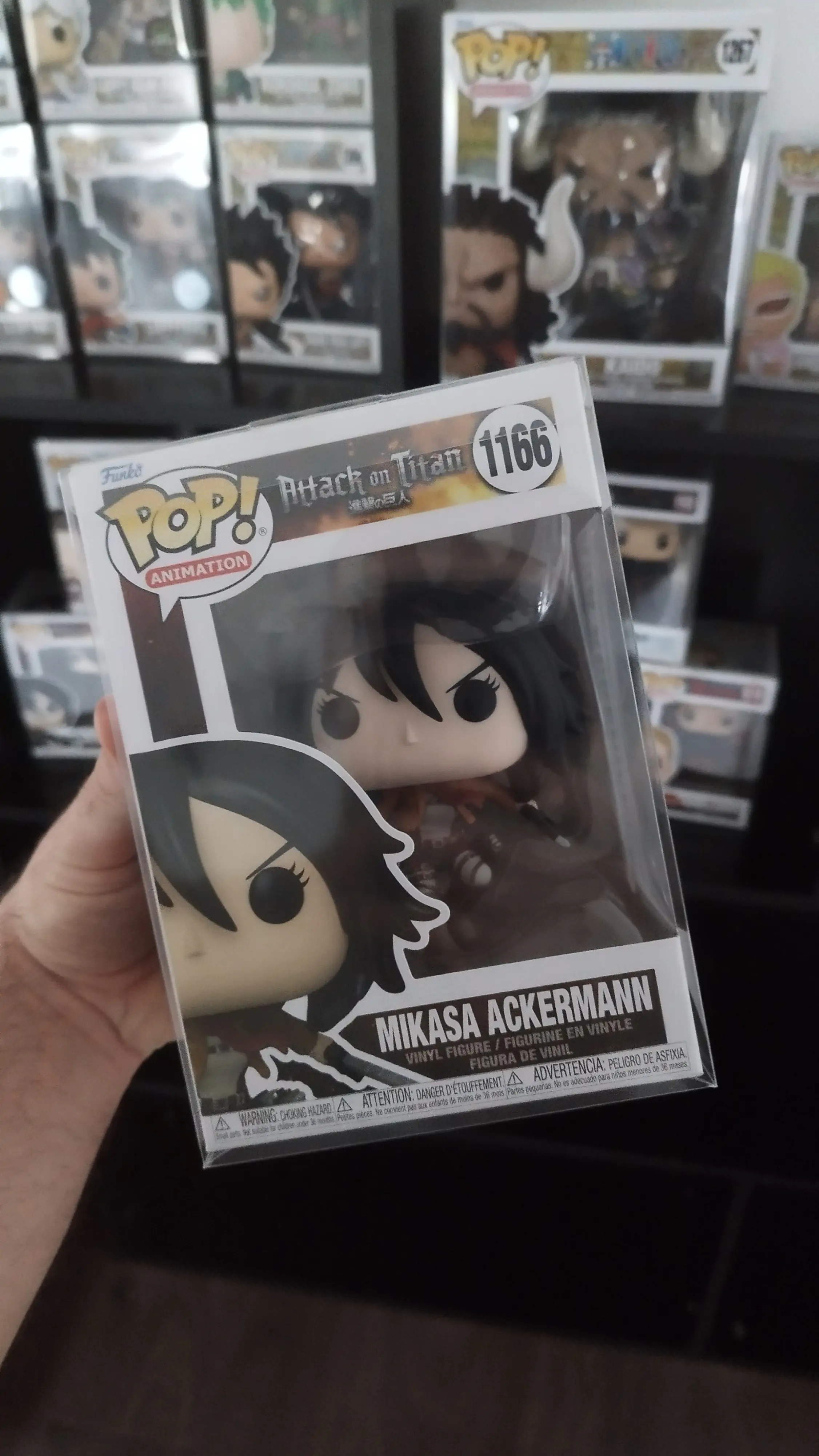 Attack on Titan POP! Animation Vinyl Figure Mikasa Ackerman with Swords 9 cm termékfotó