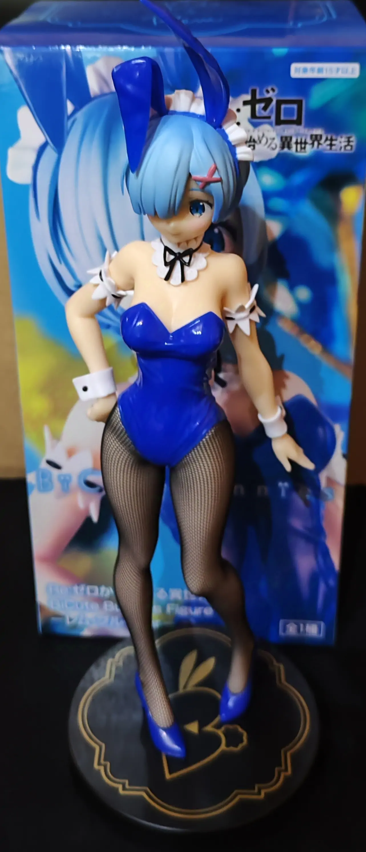 Re:Zero BiCute Bunnies Rem Blue Color Ver. PVC szobor figura 30 cm termékfotó