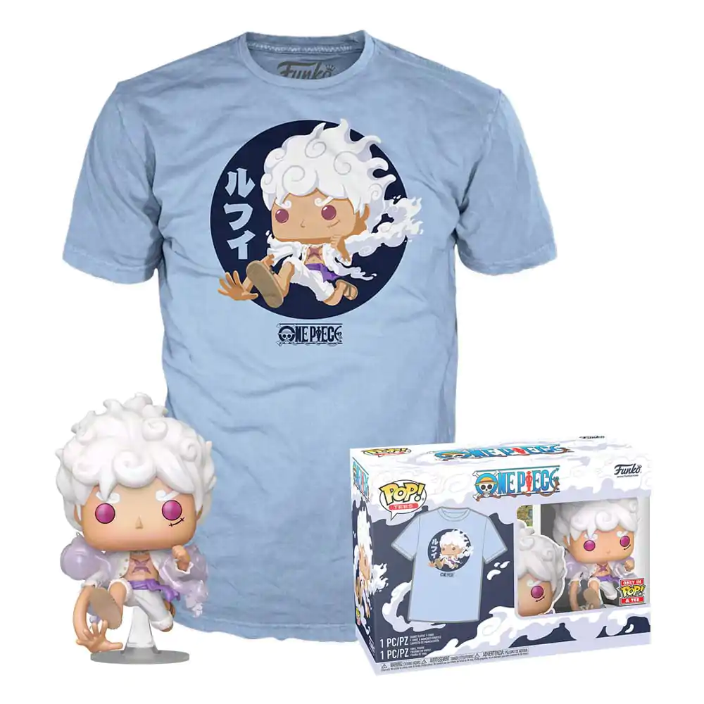 Funko POP! & Tee Box One Piece figura és póló csomag Luffy Fifth Gear termékfotó