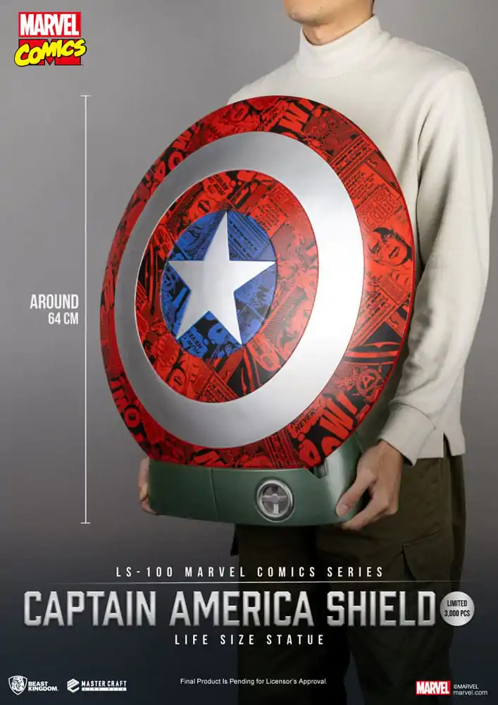 Marvel Comics PVC Captain America  Shield Life Size Satue 64 cm termékfotó