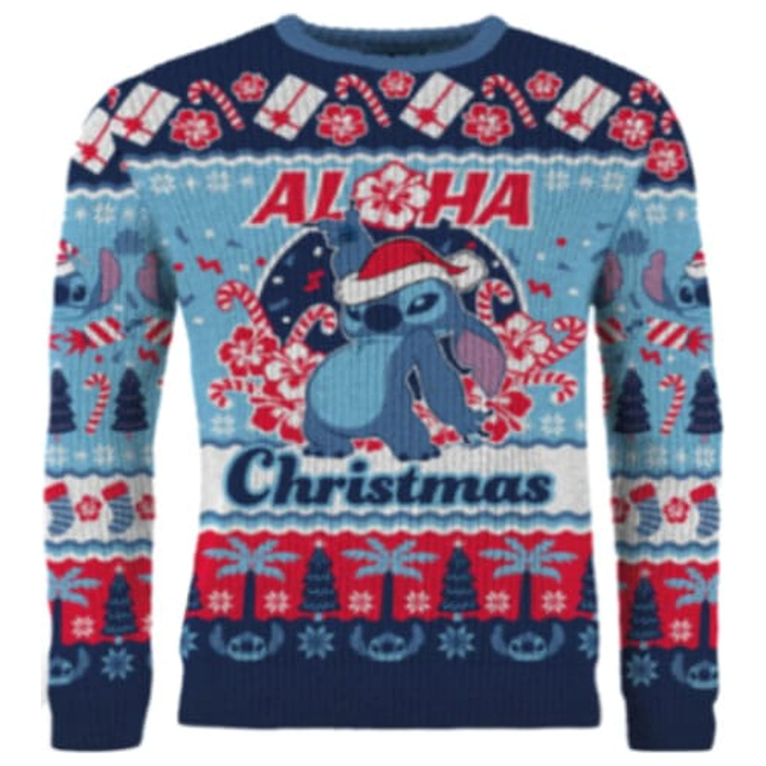 Lilo & Stitch Stitch Aloha Christmas karácsonyi pulóver termékfotó
