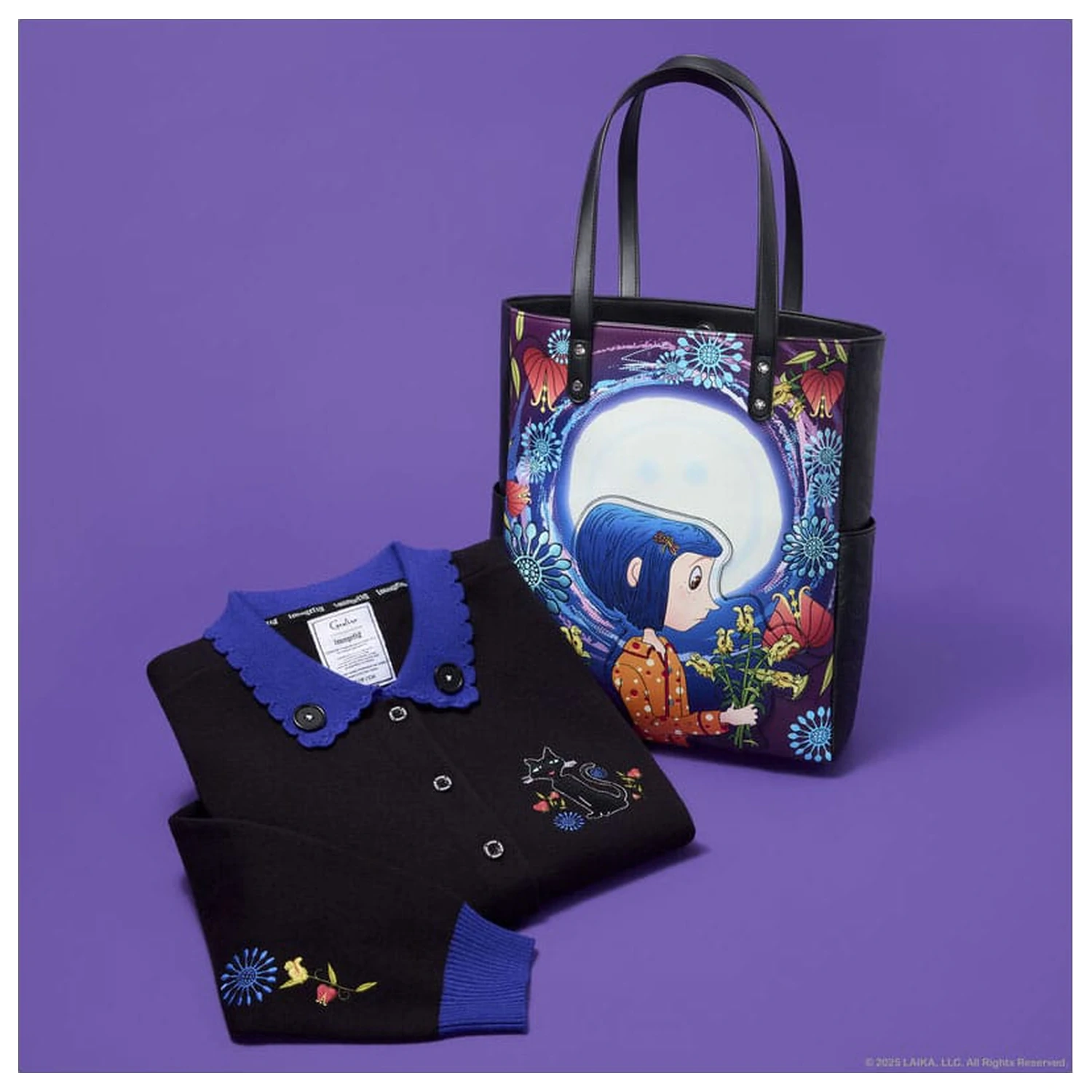 Pixar Coraline by Loungefly Kardigán Unisex Collared Cat Dragonfly termékfotó