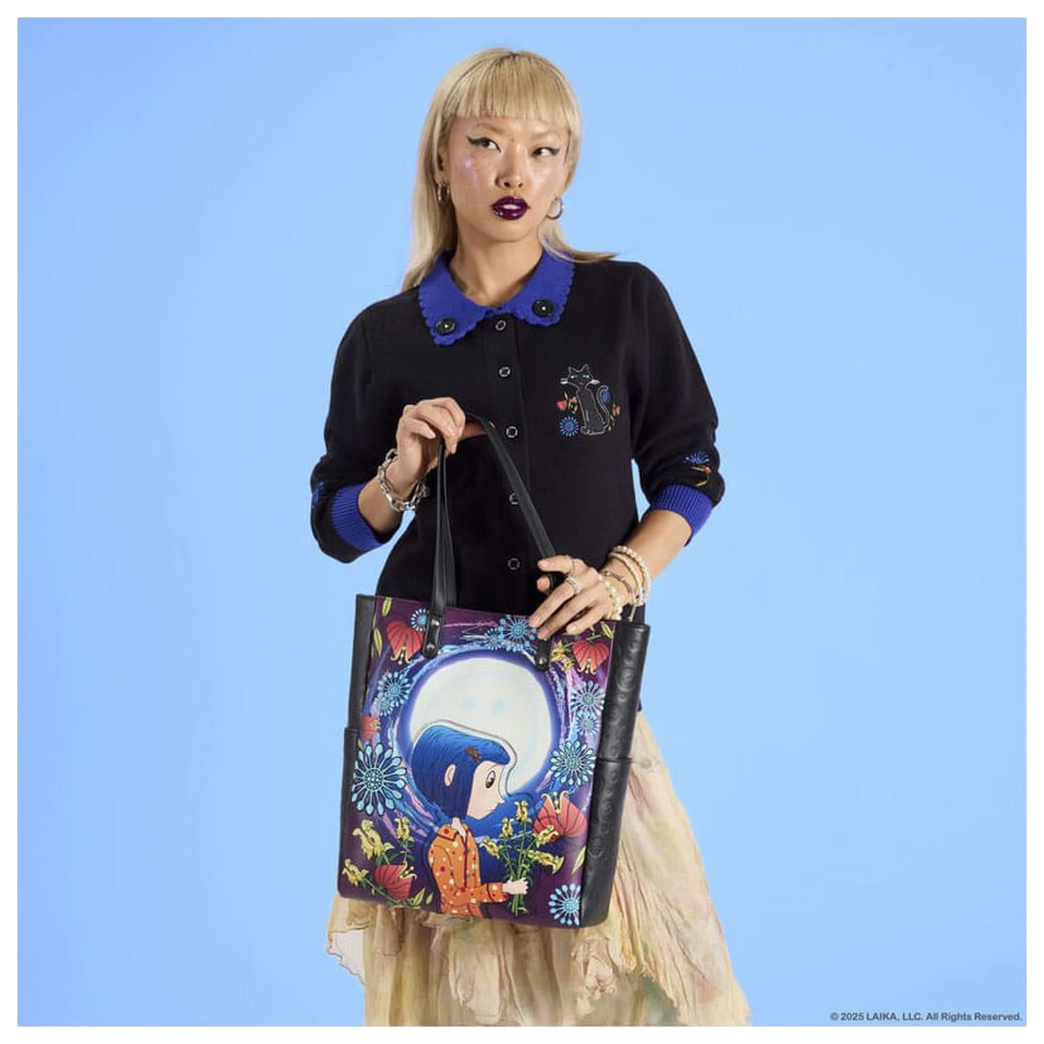 Pixar Coraline by Loungefly Kardigán Unisex Collared Cat Dragonfly termékfotó