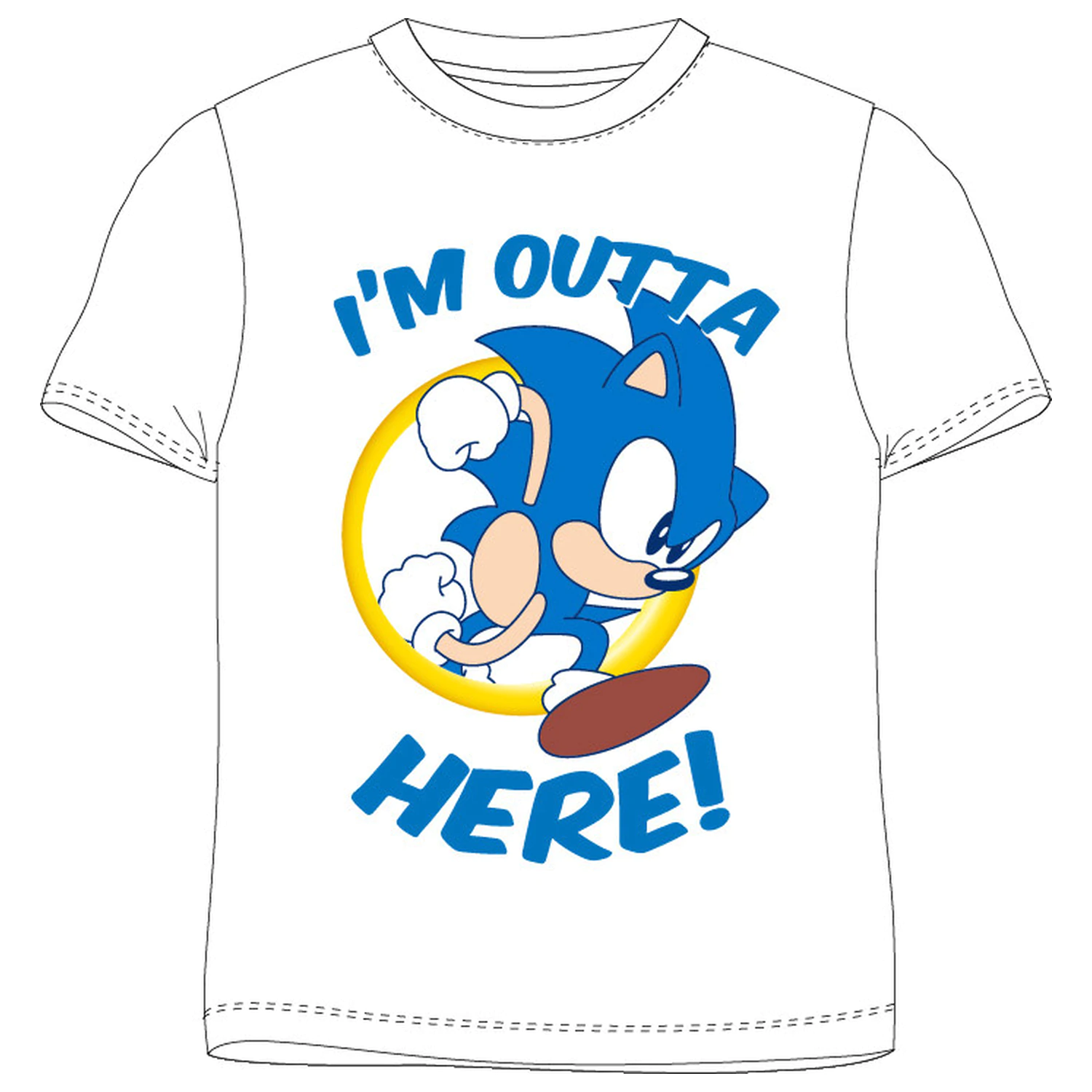 Sonic Here gyerek rövid póló, felső  termékfotó