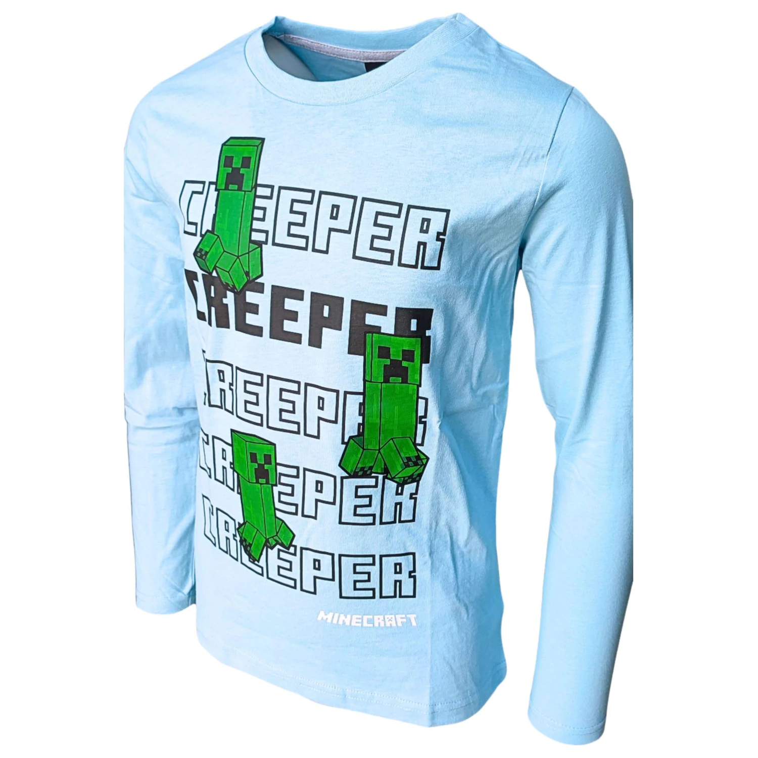 Minecraft Creeper gyerek hosszú ujjú póló, felső  termékfotó