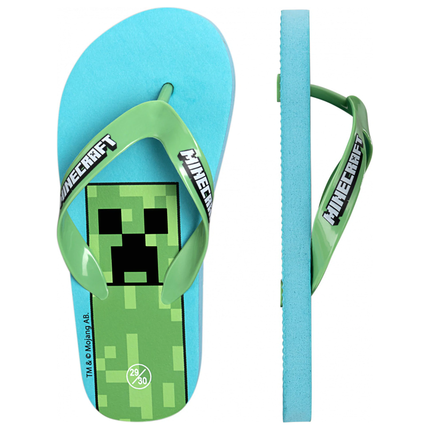 Minecraft Blue gyerek papucs, Flip-Flop termékfotó