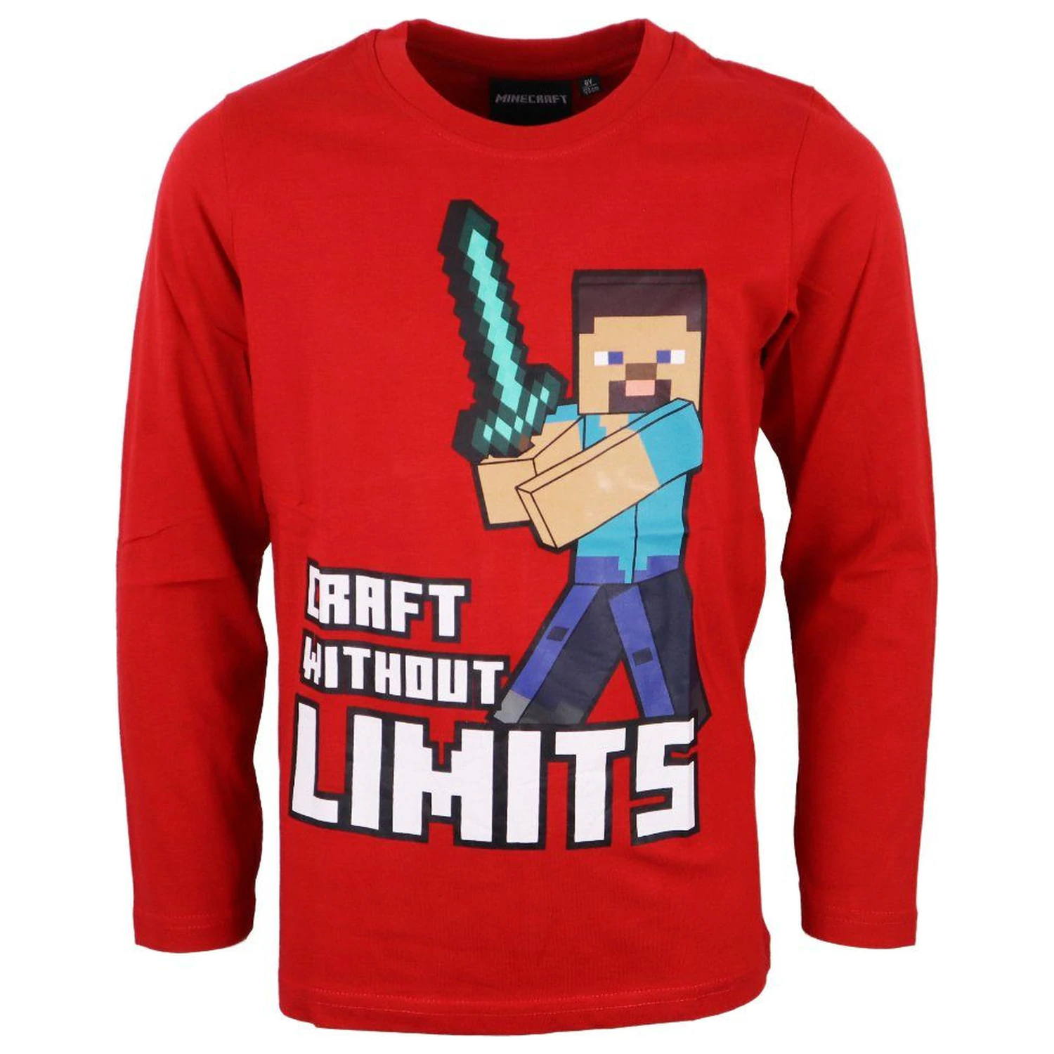 Minecraft Without Limits gyerek hosszú ujjú póló, felső termékfotó