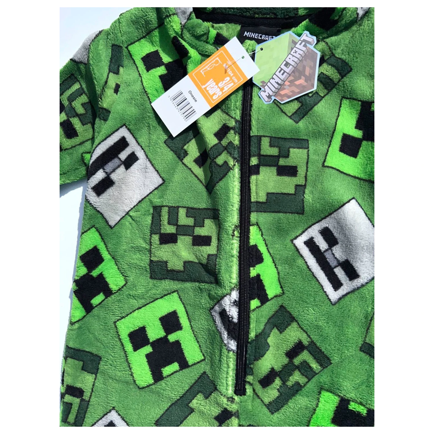 Minecraft Emerald gyerek hosszú pizsama, overál termékfotó