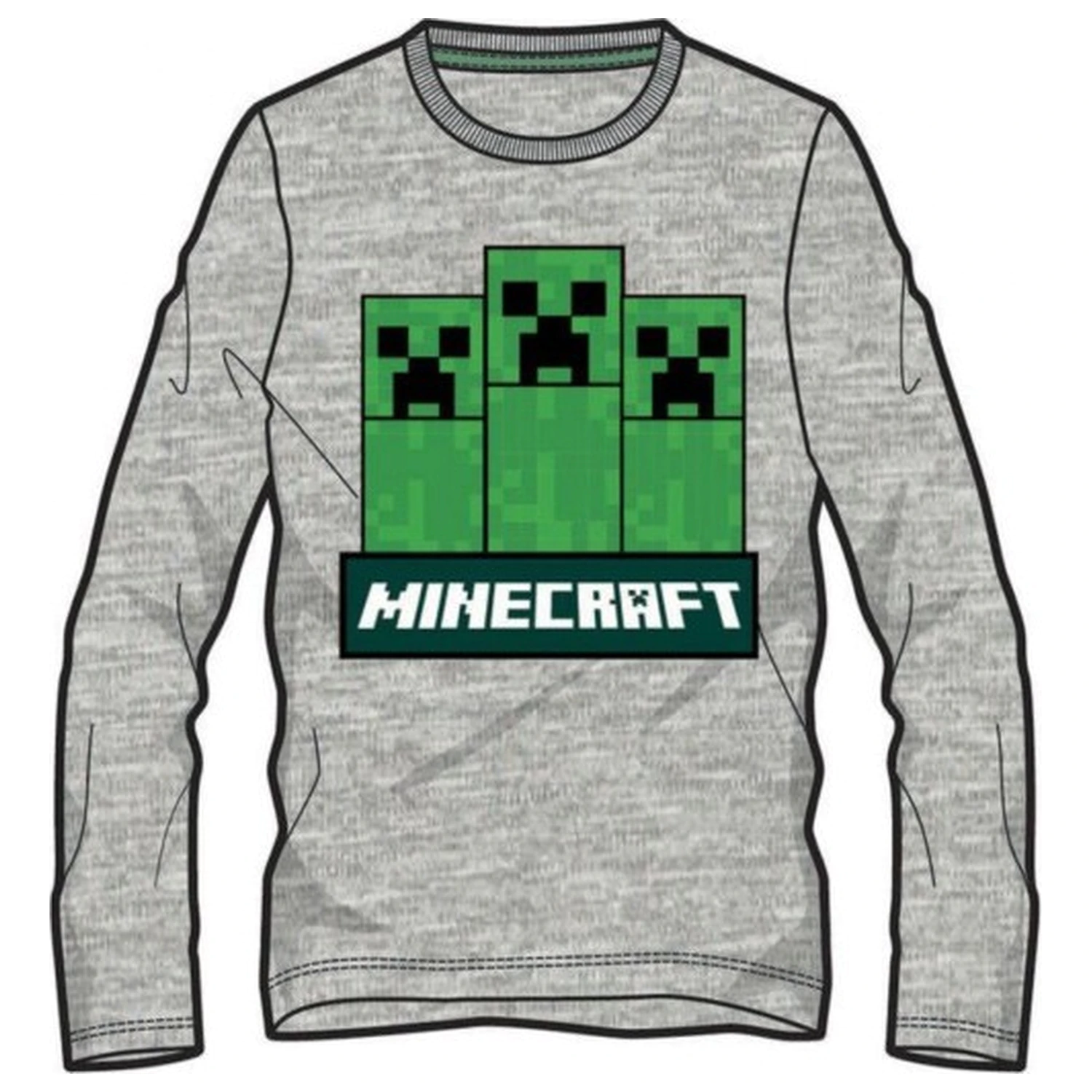 Minecraft Trio gyerek hosszú ujjú póló, felső  termékfotó