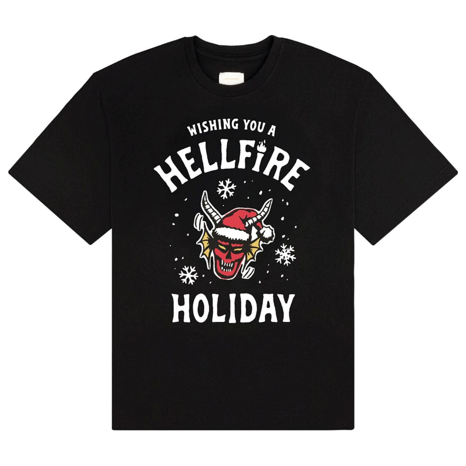 Stranger Things póló Wishing You A Hellfire Holiday termékfotó