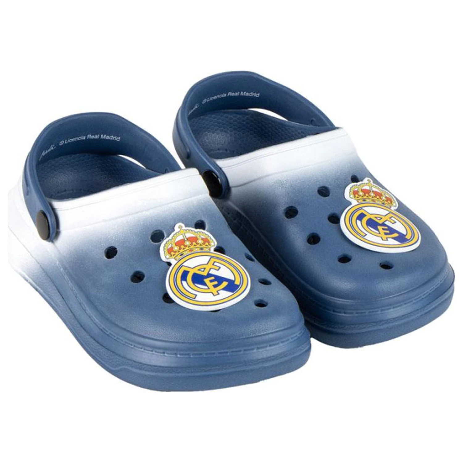 Real Madrid Coat of Arms Blue gyerek papucs, clog termékfotó