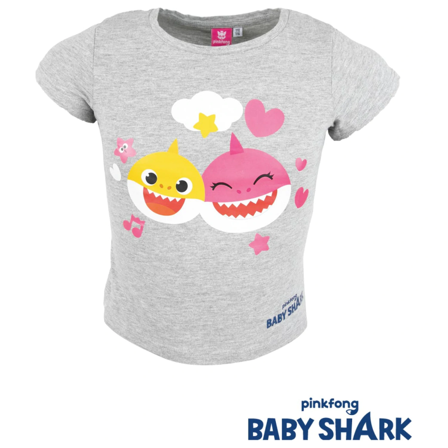 Baby Shark Fun Grey gyerek rövid póló, felső  termékfotó