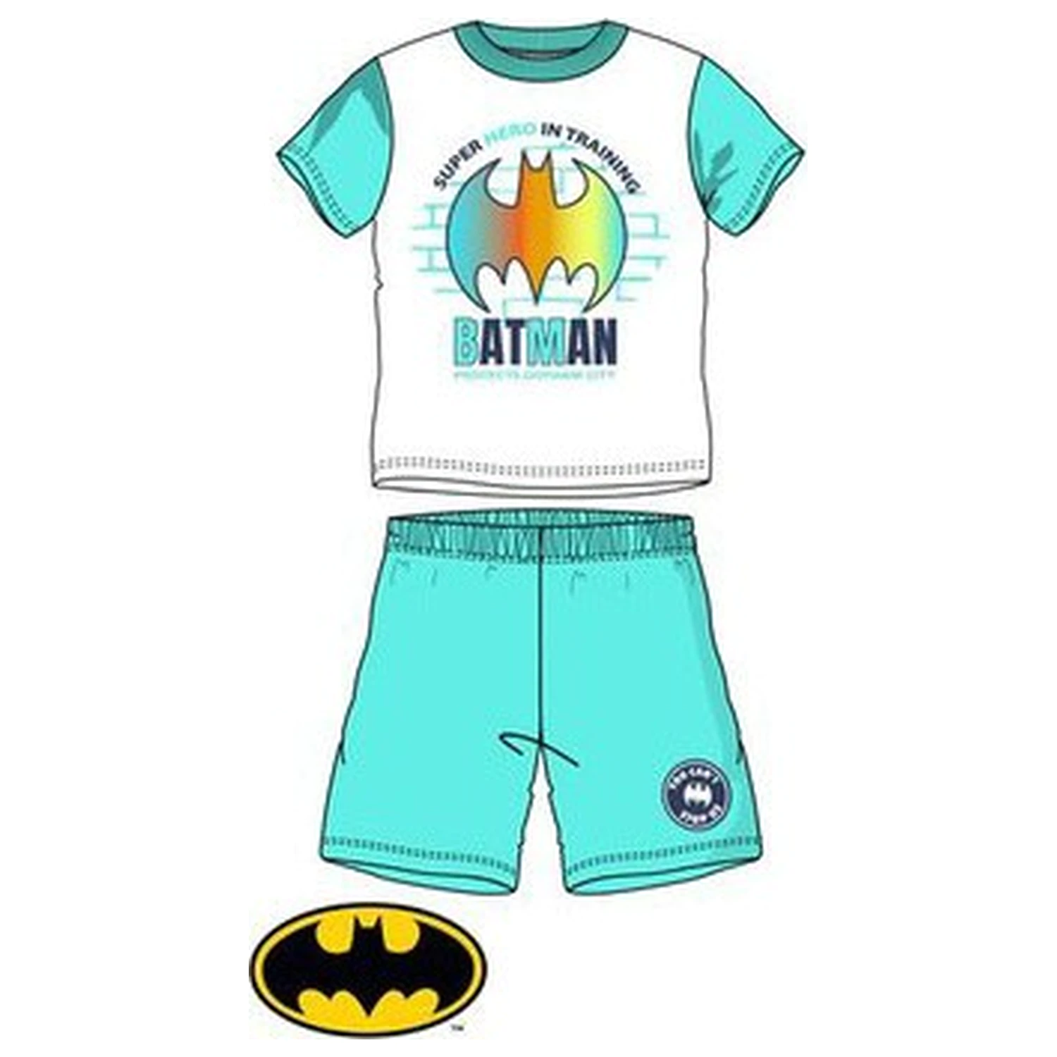 Batman Protects Blue gyerek rövid pizsama  termékfotó