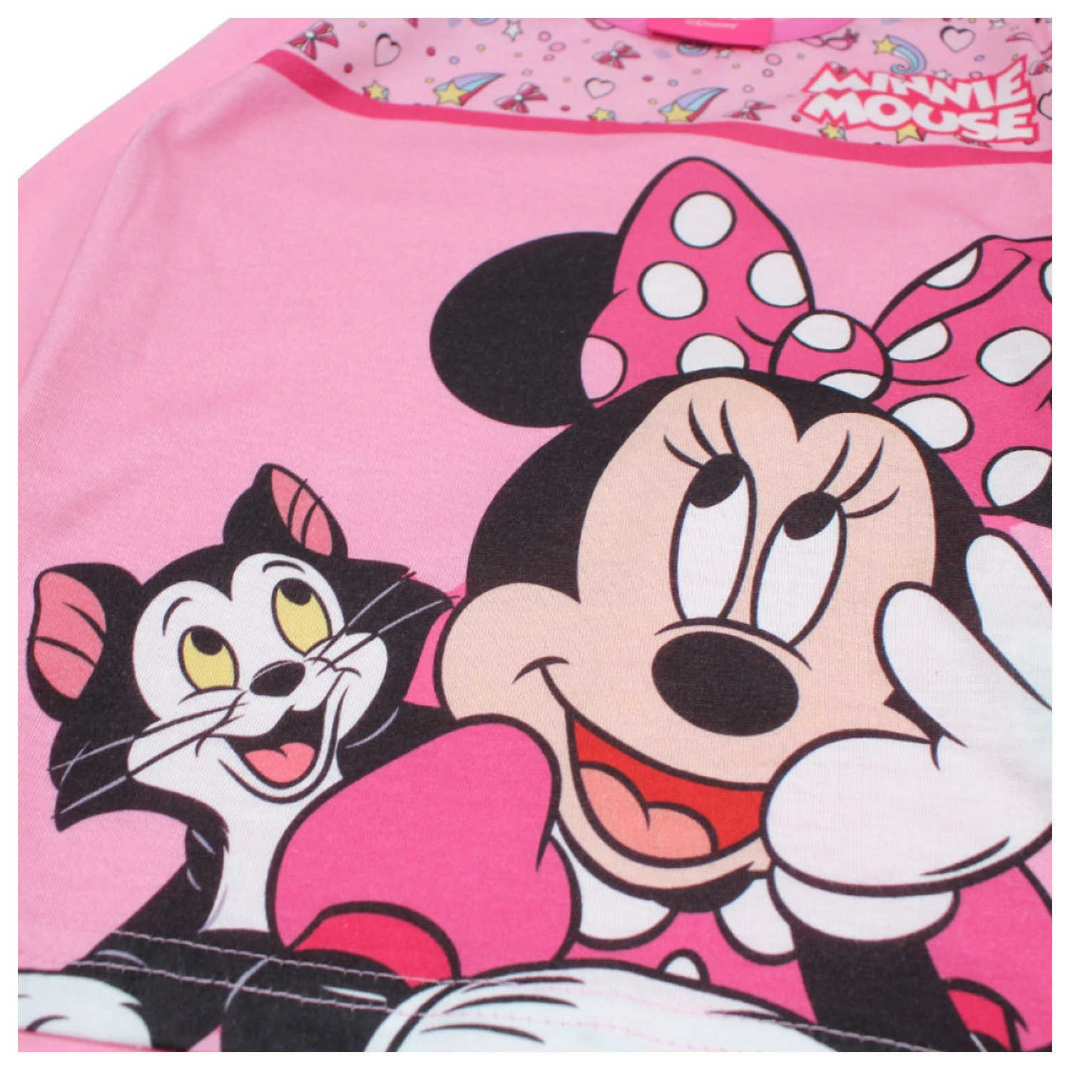 Disney Minnie Figaro Light Pink gyerek hosszú pizsama termékfotó