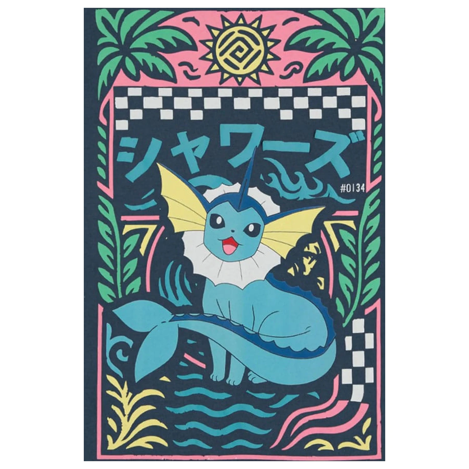 Pokémon Navy Vaporeon póló  termékfotó