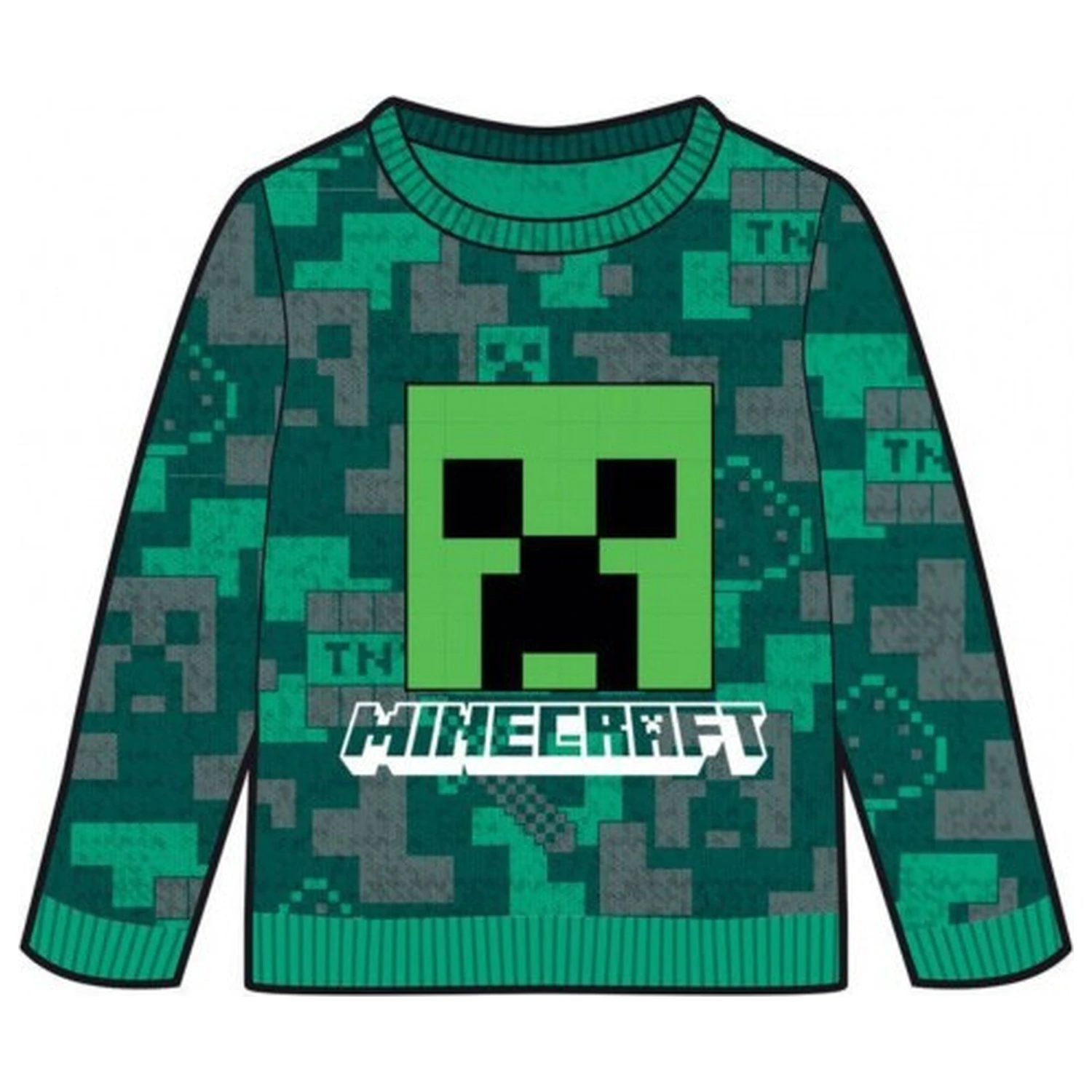 Minecraft Green gyerek kötött pulóver  termékfotó