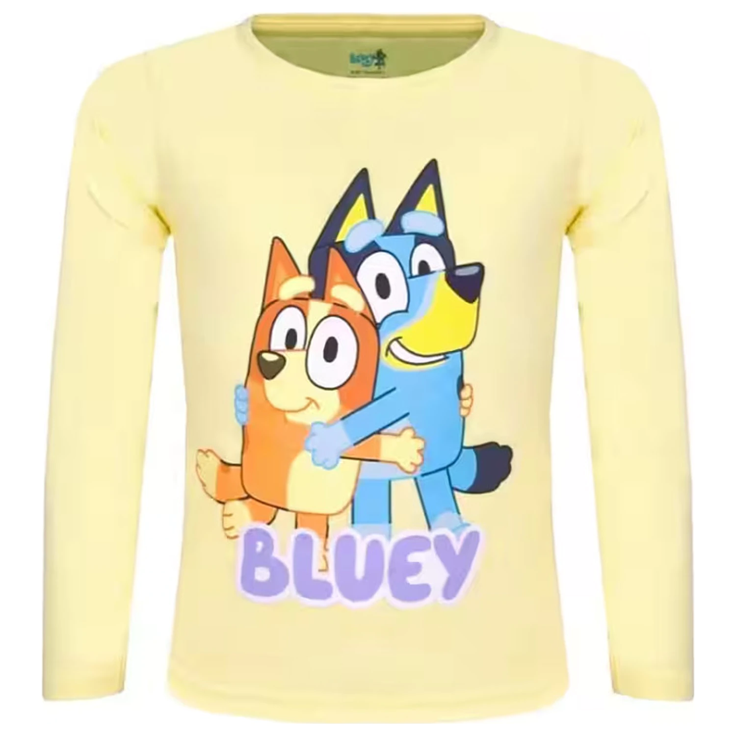 Bluey Hug Yellow gyerek hosszú póló, felső termékfotó