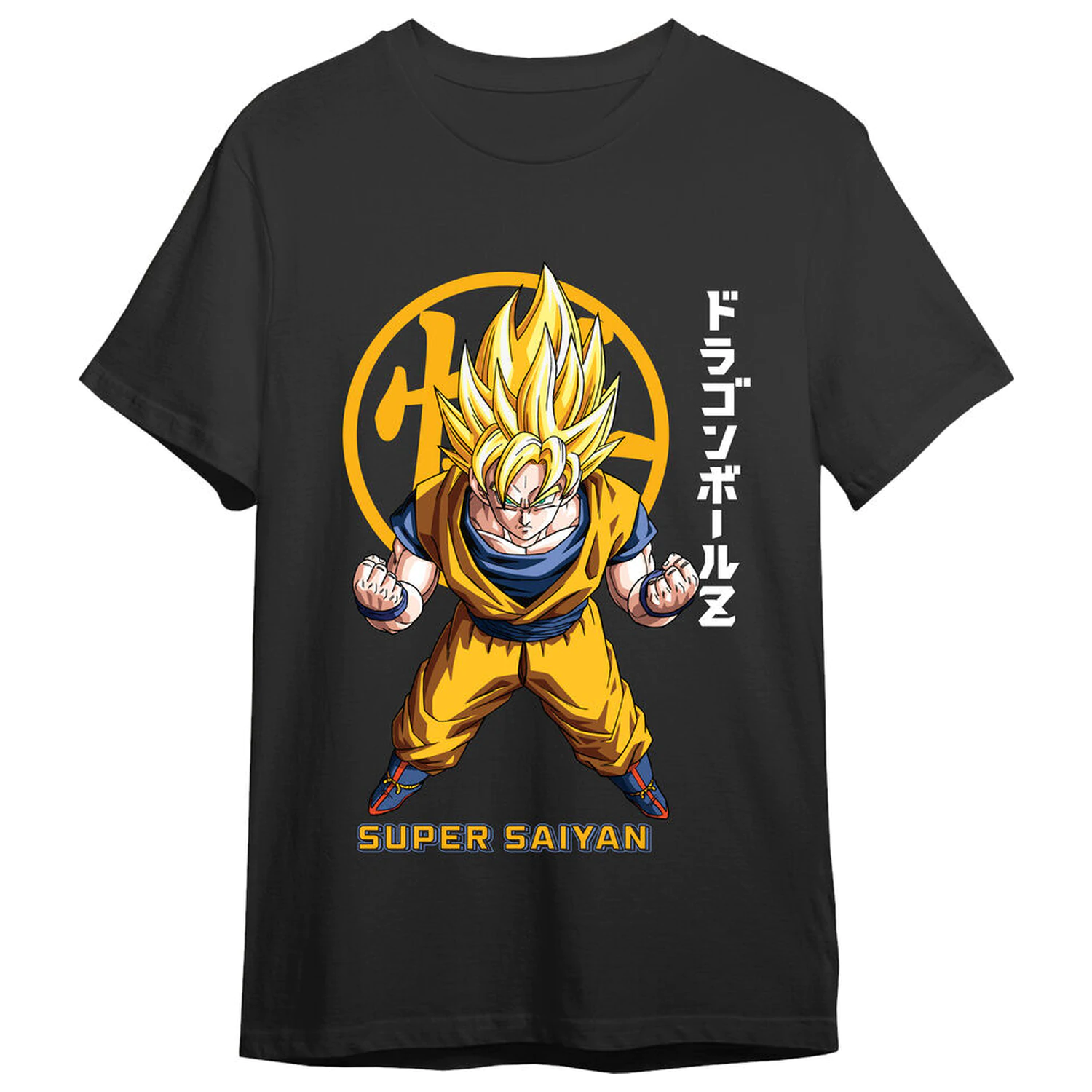 Dragon Ball Z Goku Super Saiyan Kanji felnőtt póló termékfotó