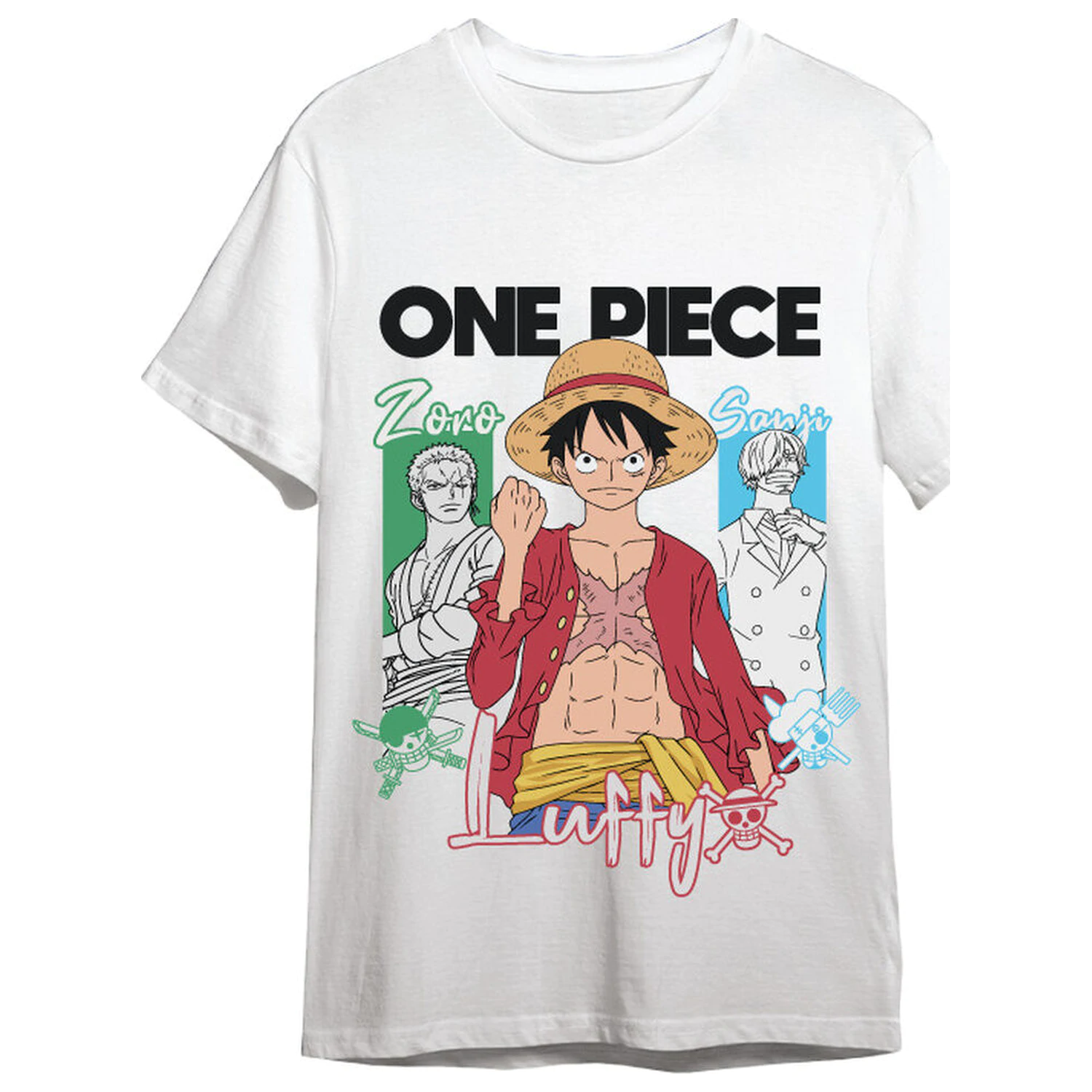 One Piece Monkey D. Luffy, Roronoa Zoro & Sanji felnőtt póló termékfotó