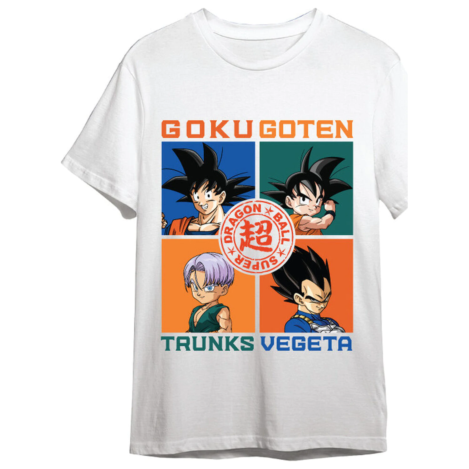 Dragon Ball Super Goku, Goten, Vegeta & Trunks felnőtt póló termékfotó