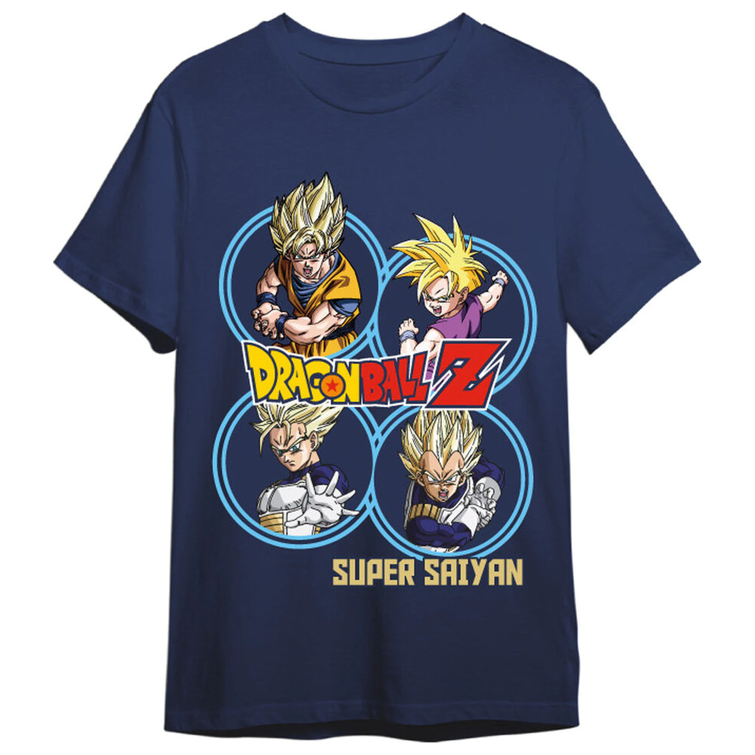 Dragon Ball Z Super Saiyans felnőtt póló termékfotó