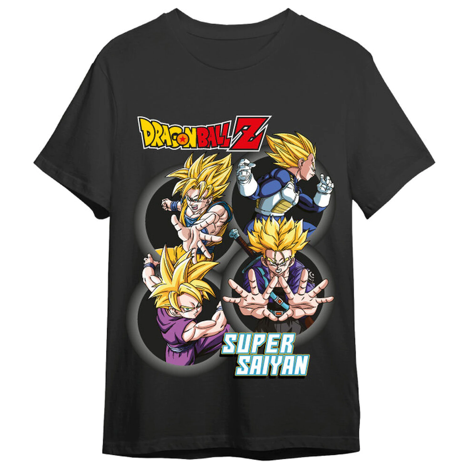 Dragon Ball Z Super Saiyans felnőtt póló termékfotó