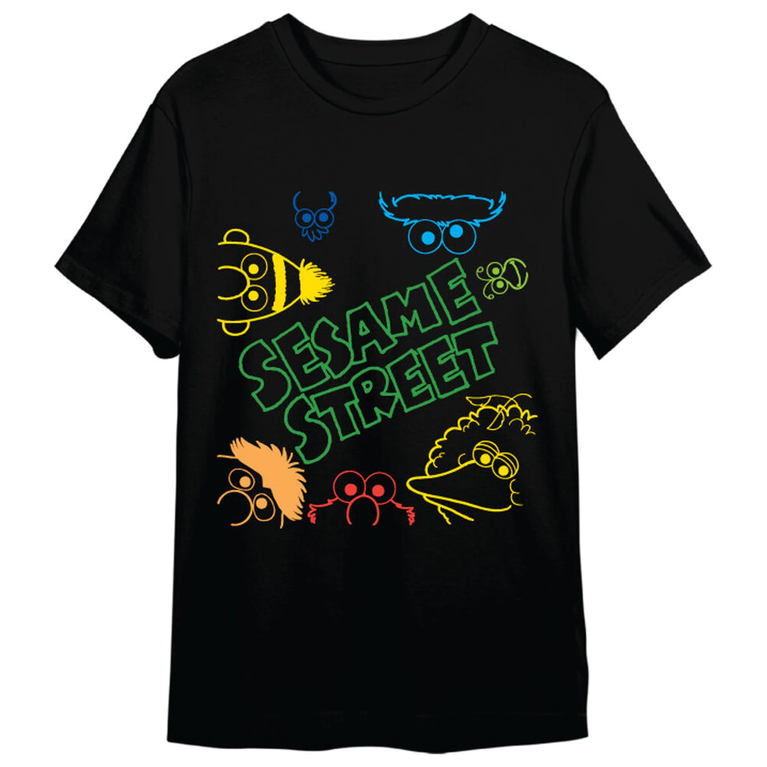 Sesame Street Faces felnőtt póló termékfotó