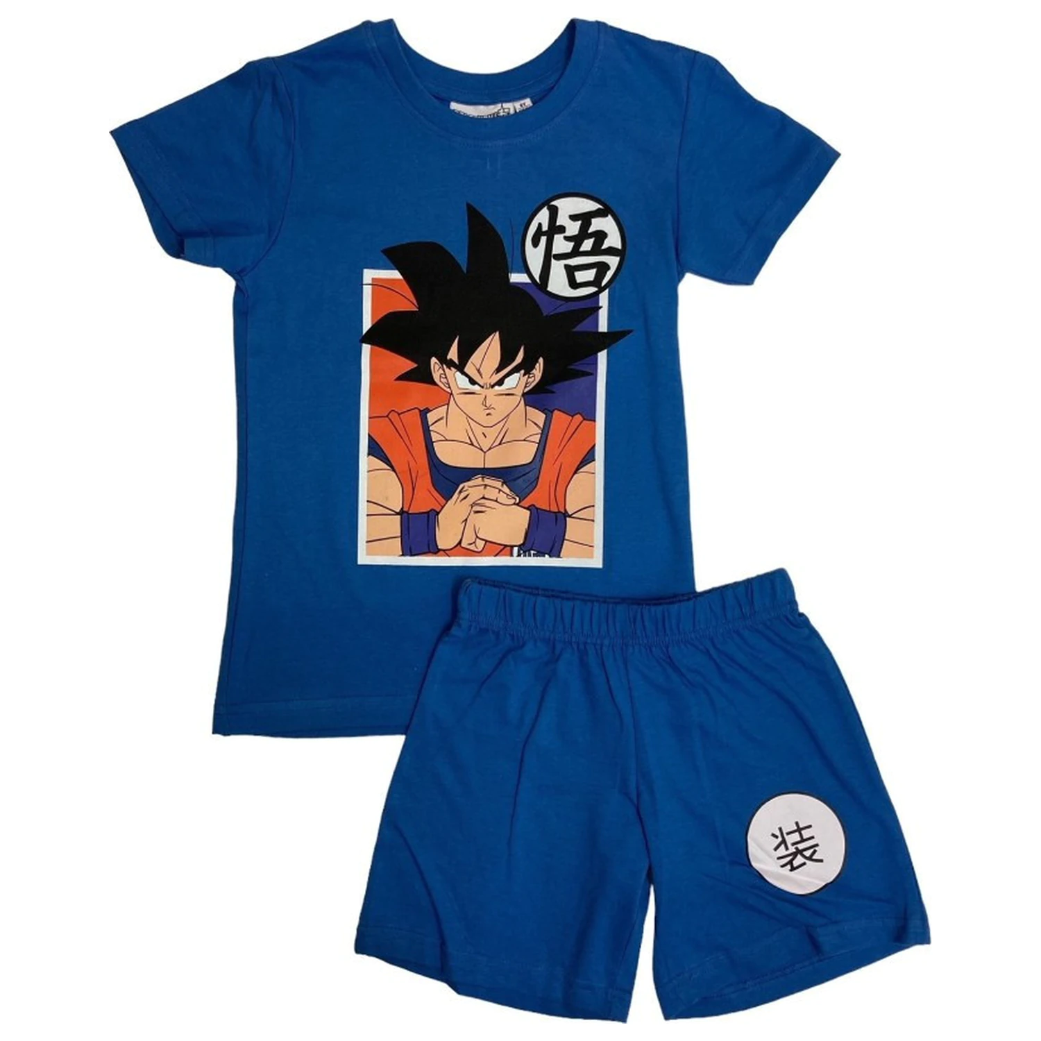 Dragon Ball Saiyan Blue gyerek rövid pizsama  termékfotó