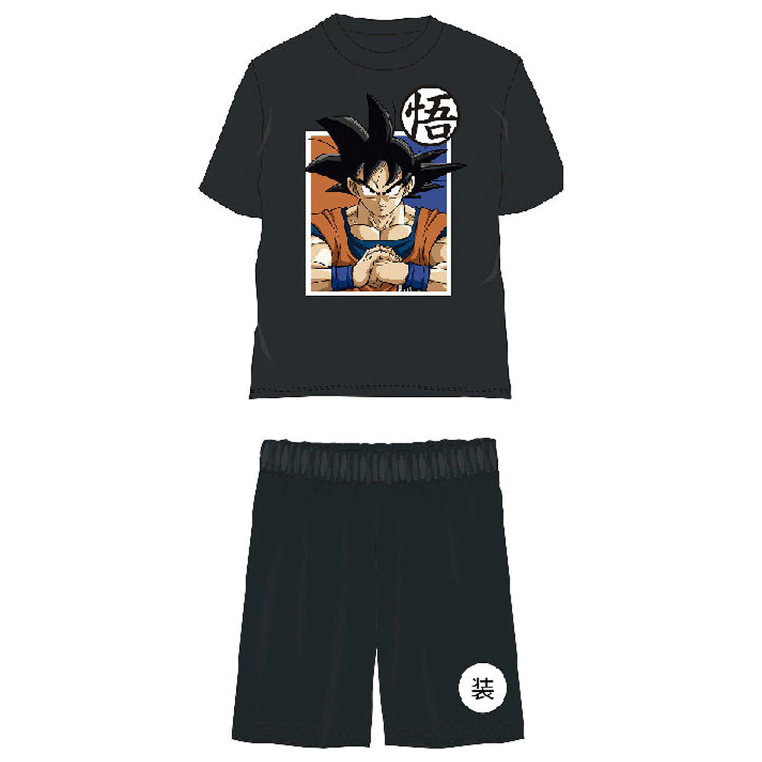 Dragon Ball Saiyan Black gyerek rövid pizsama termékfotó