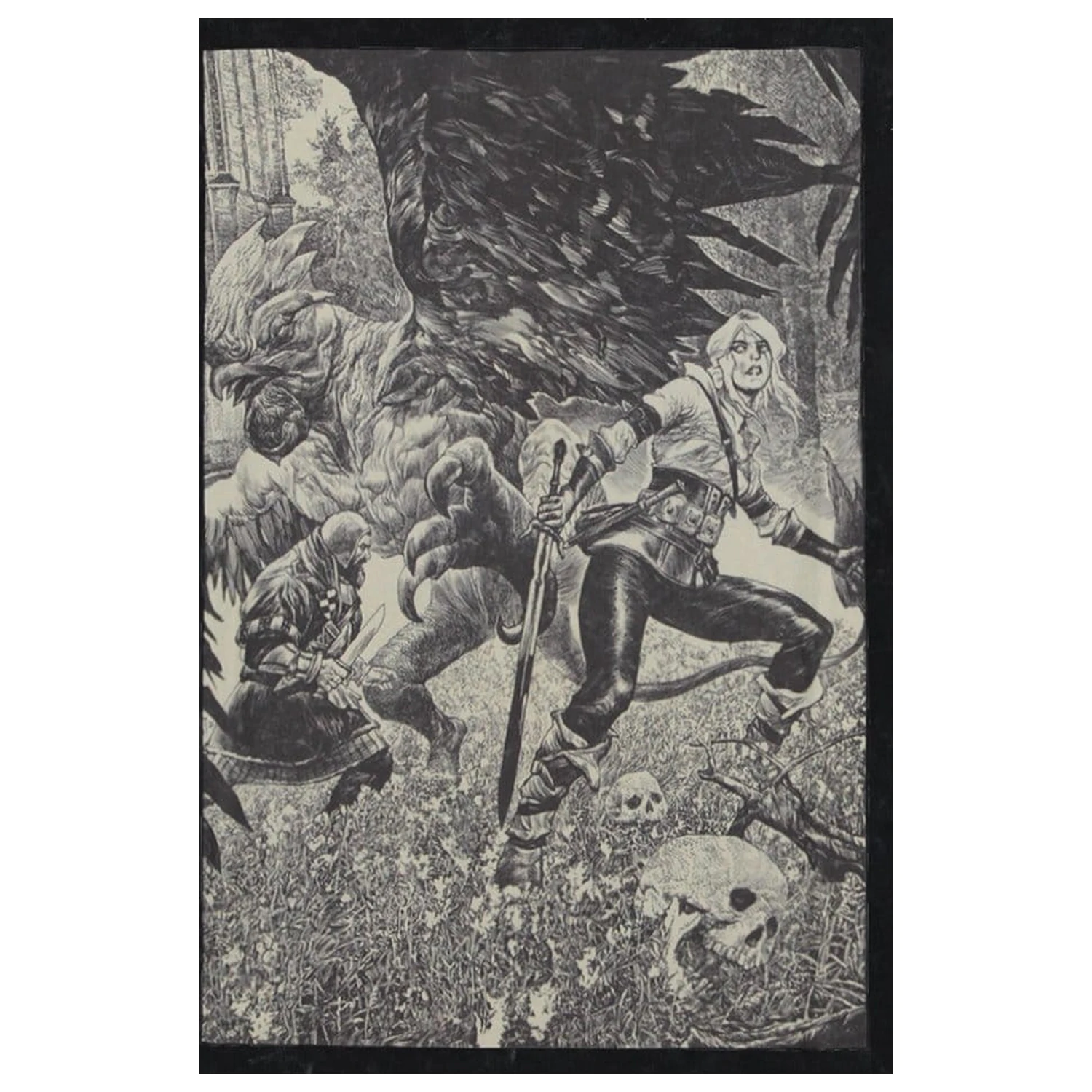 The Witcher Ciri and the Basilisk póló  termékfotó