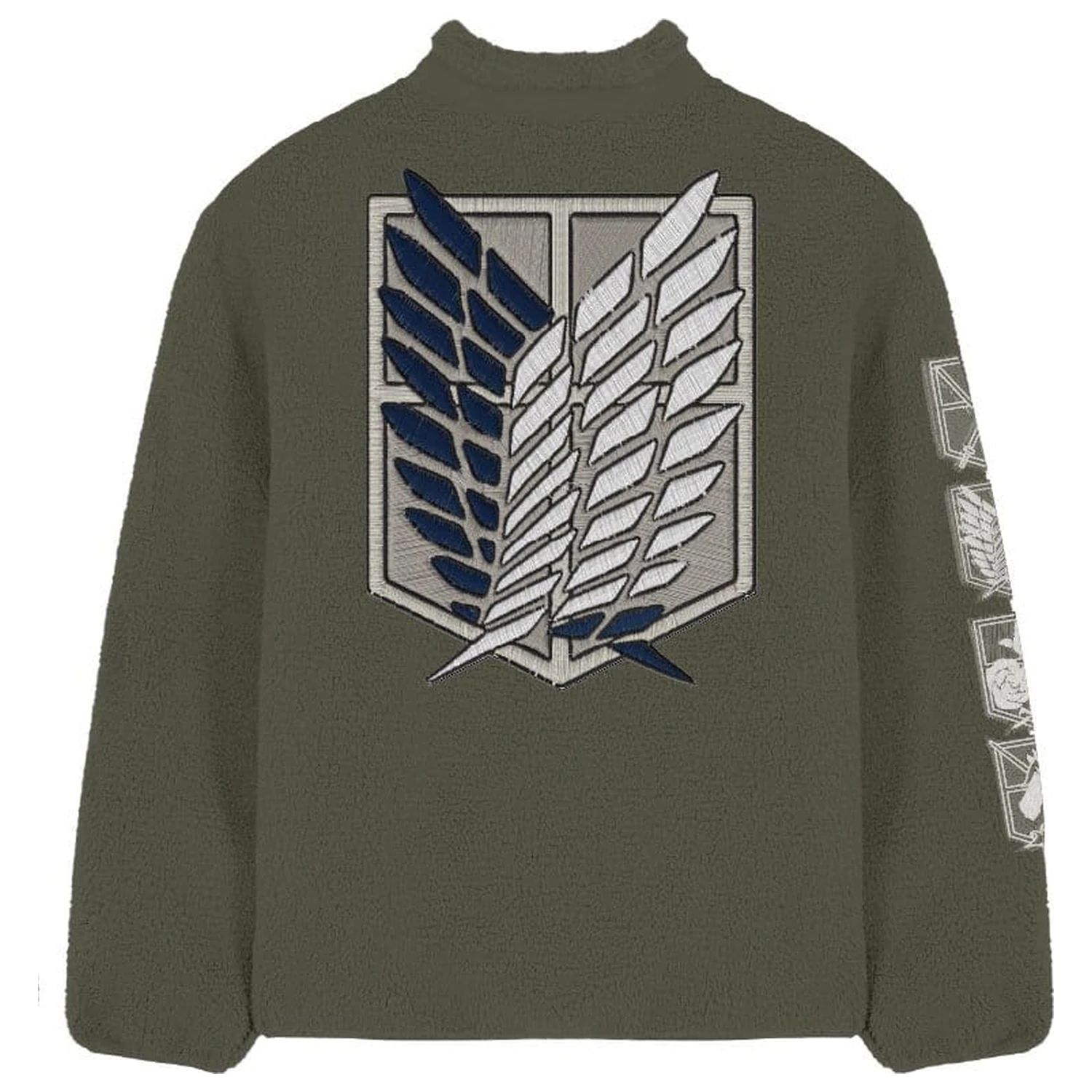 Attack On Titan Logo Sherpa kabát dzseki termékfotó