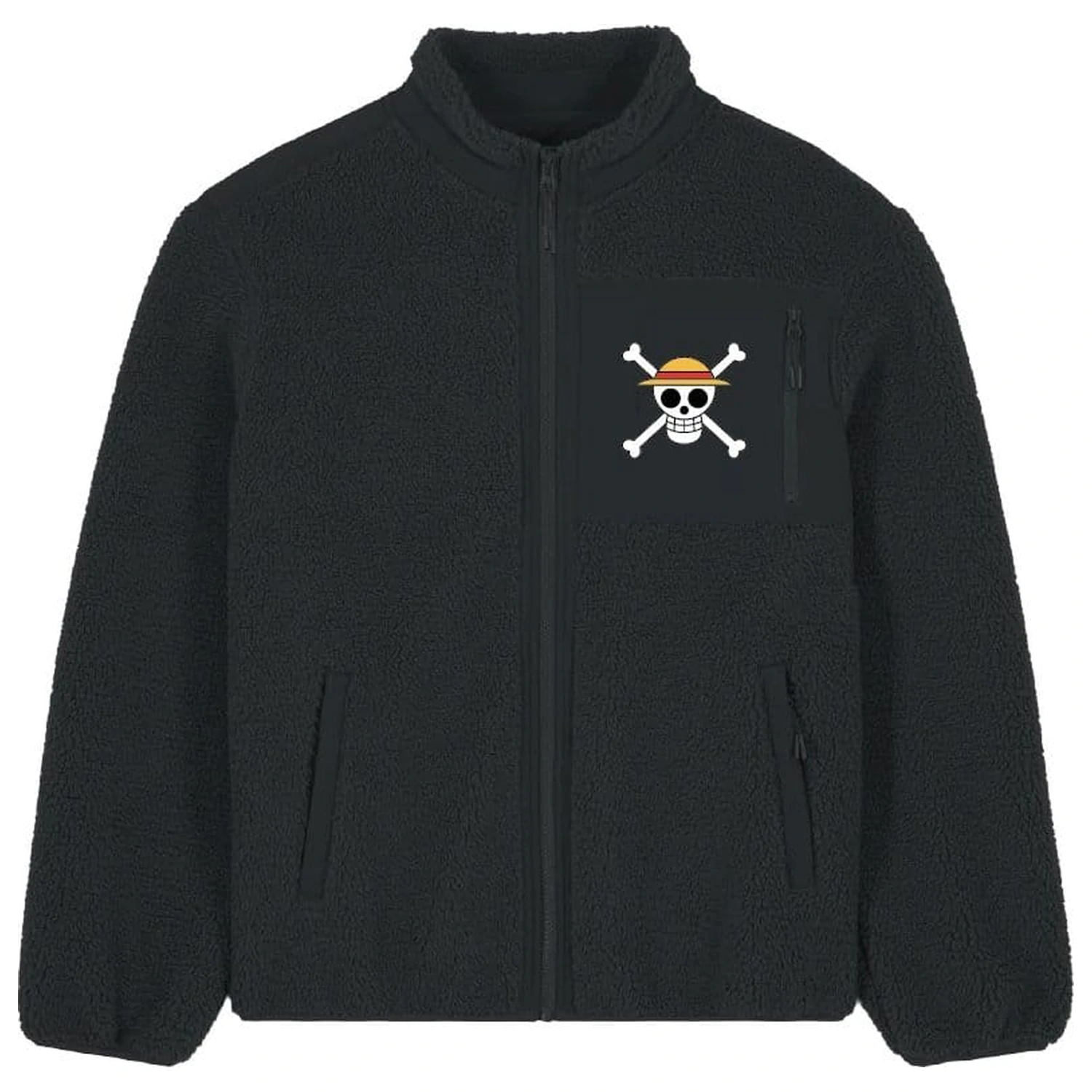 One Piece Logo Sherpa kabát dzseki termékfotó